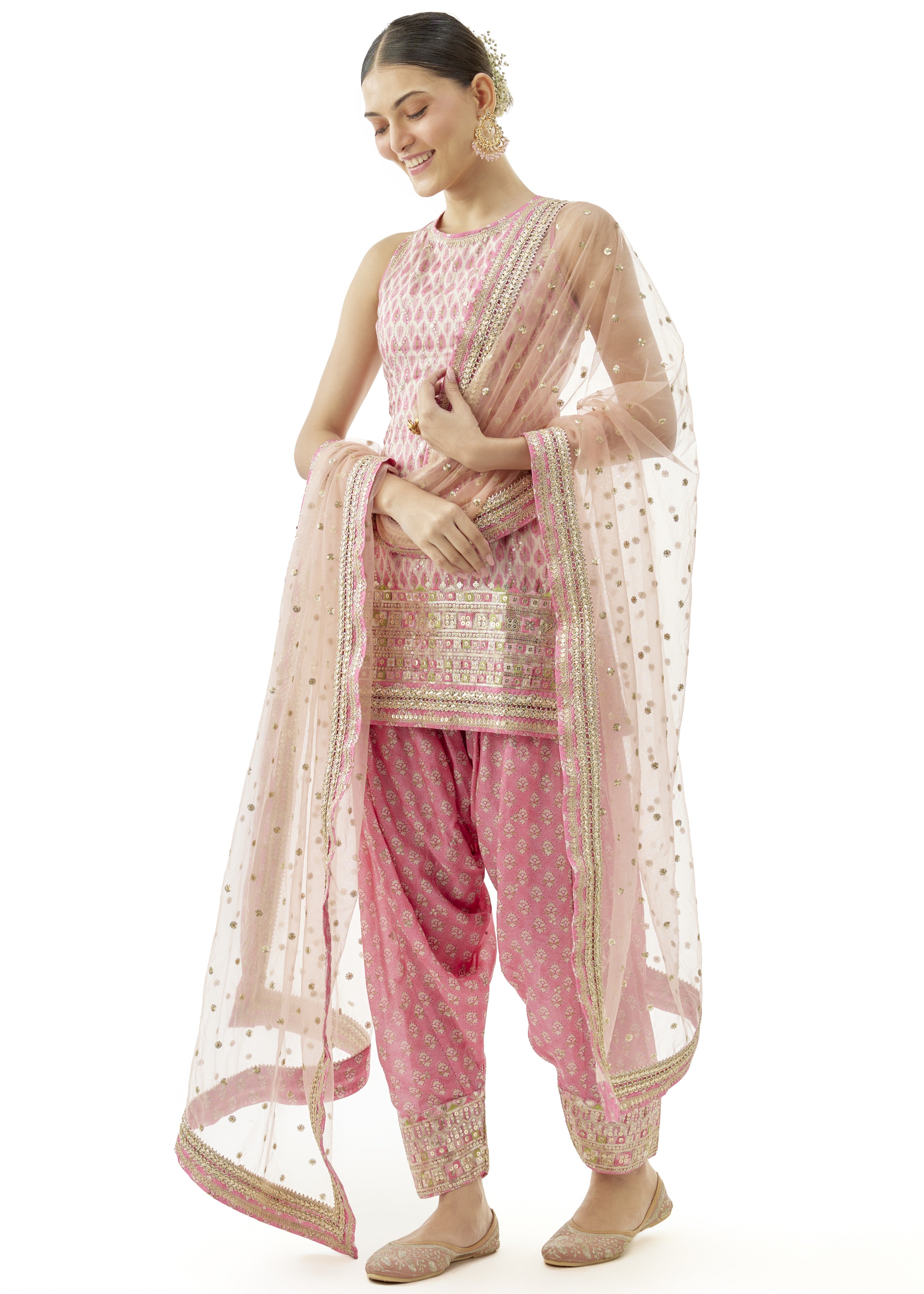 Nandini Kurta With Farshi Salwar Set