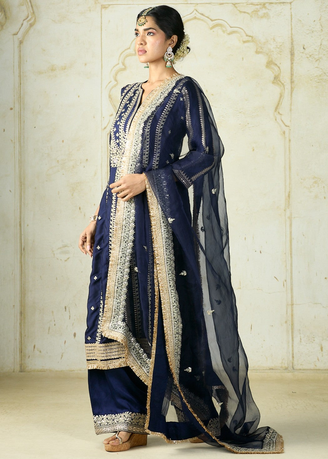 Navy Lakshmi Kurta Set