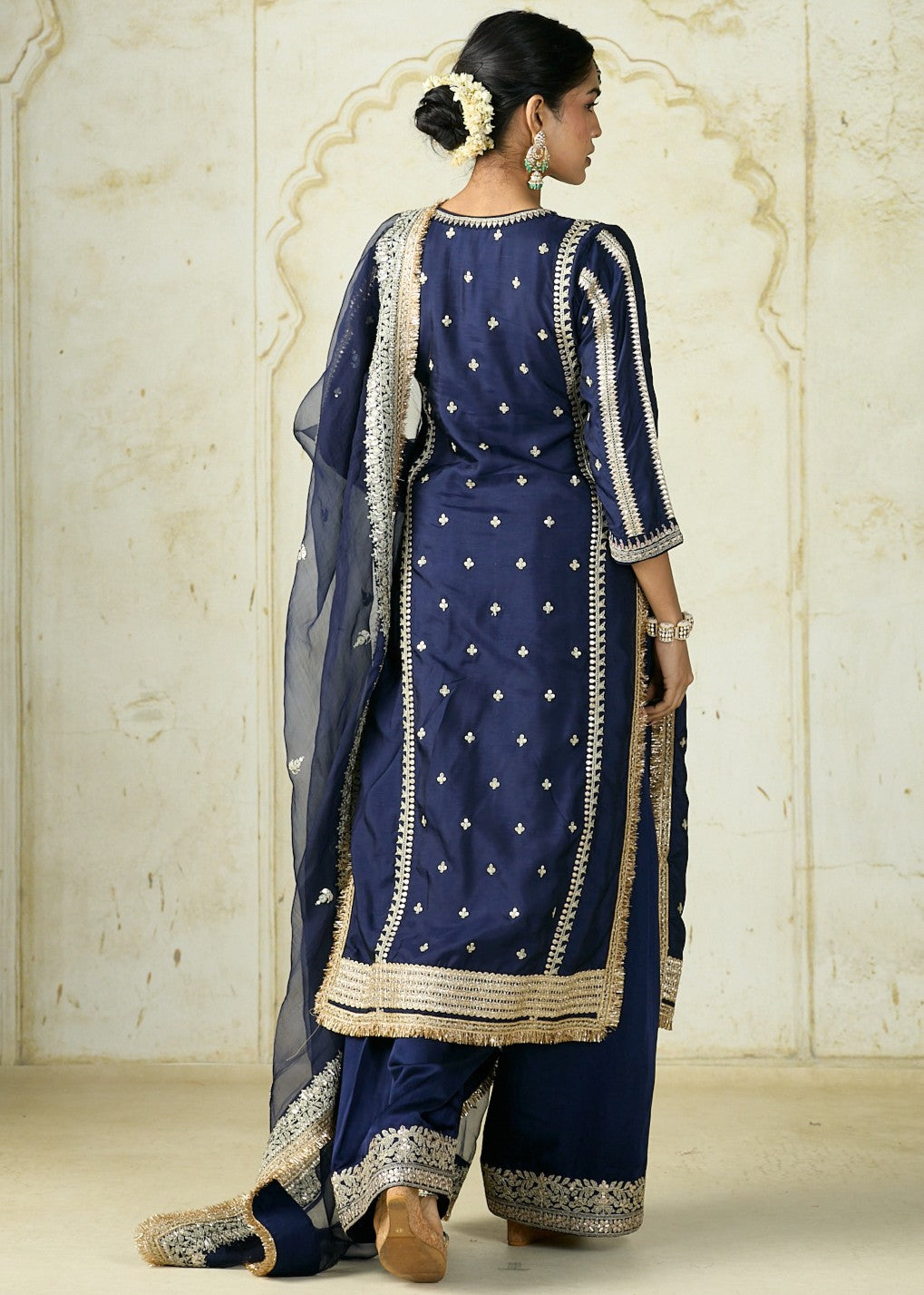 Navy Lakshmi Kurta Set