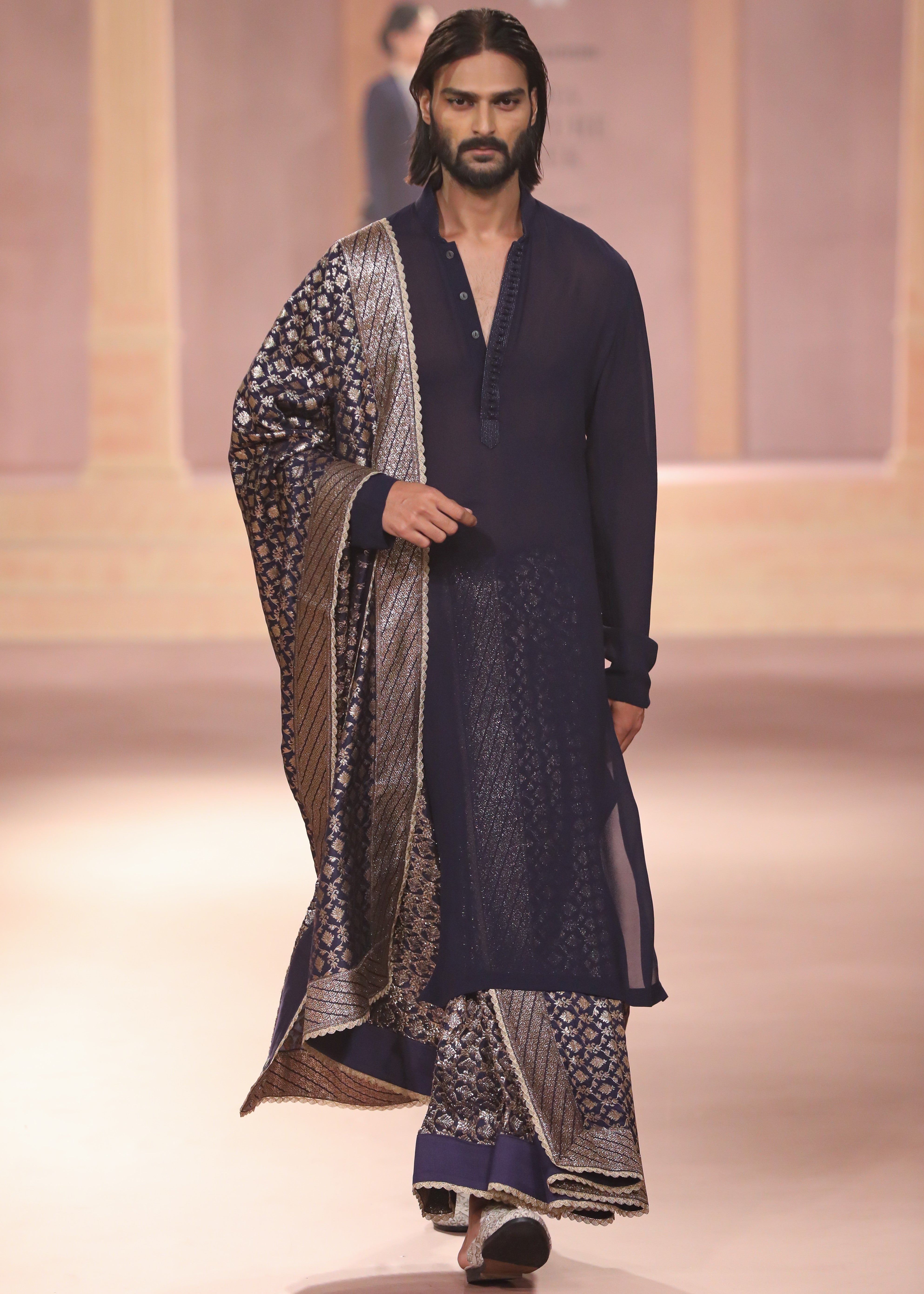 Purple Georgette Kurta Set