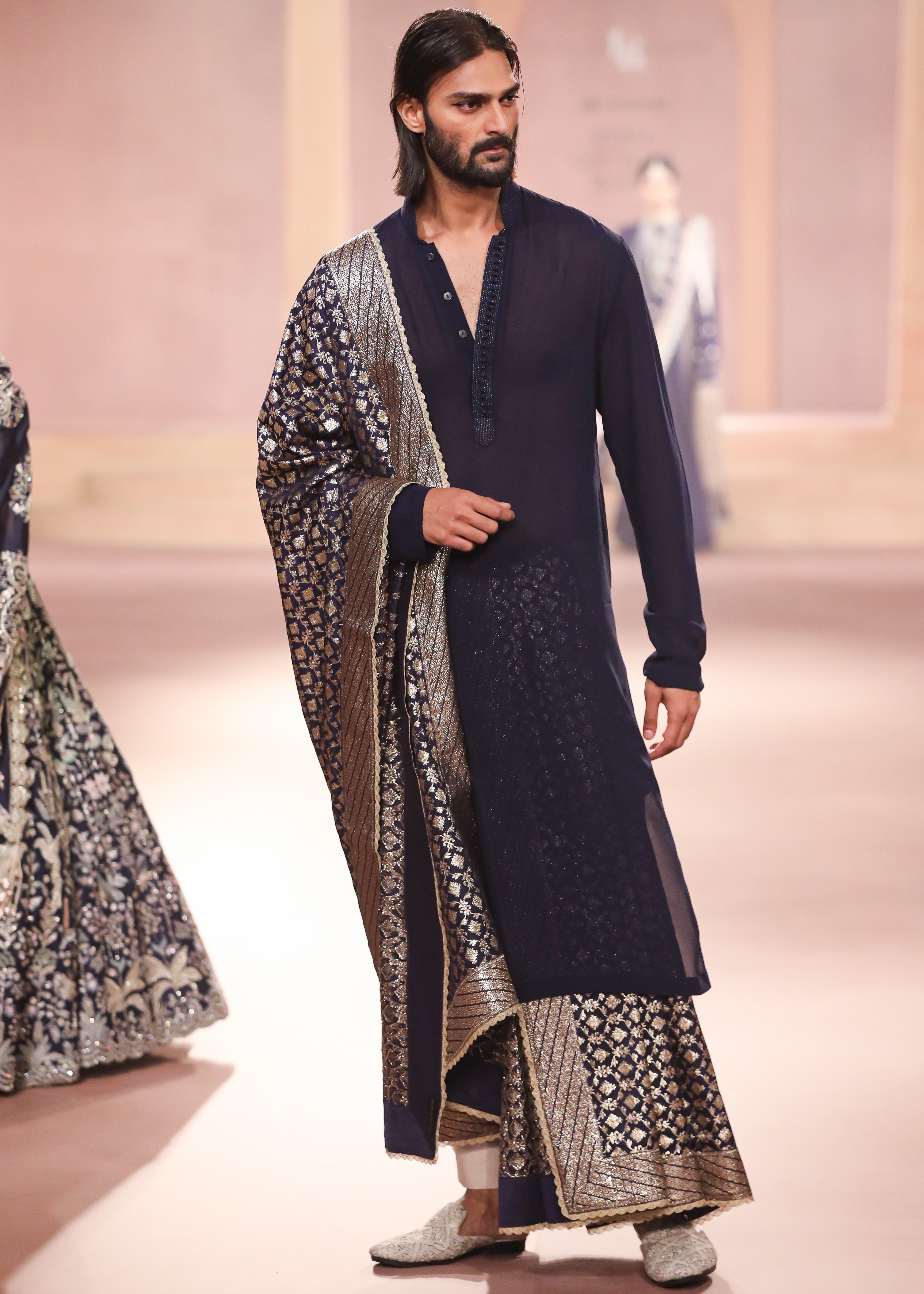 Purple Georgette Kurta Set