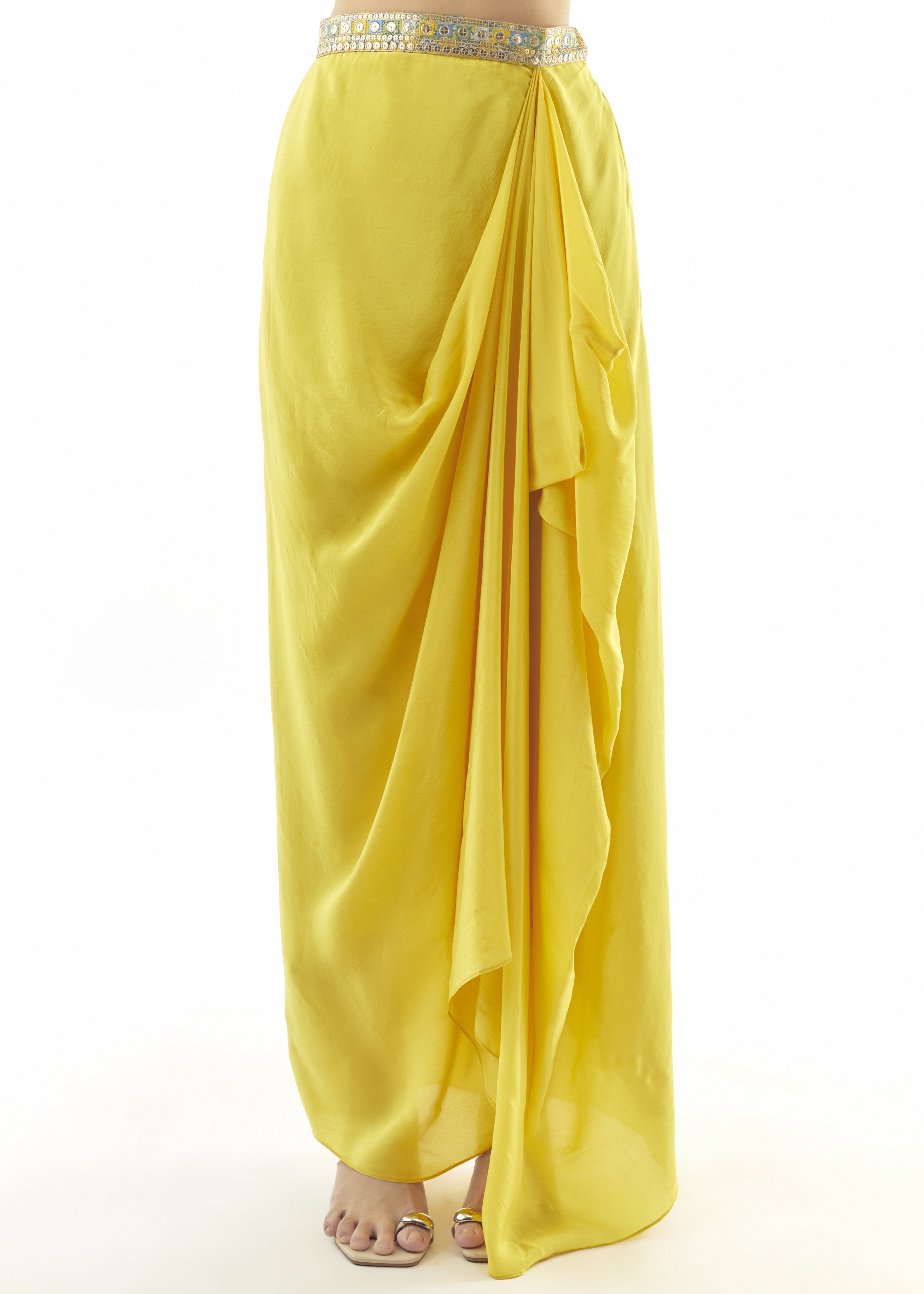 Vaishnavi One-Shoulder Skirt Set