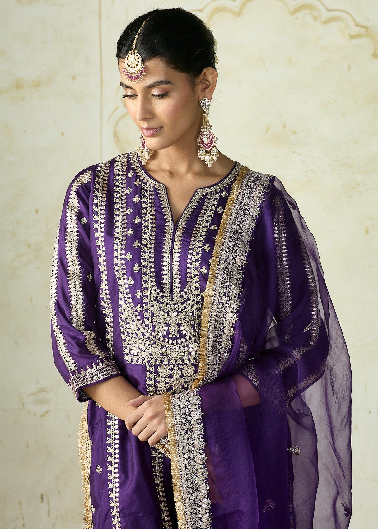 Purple Lakshmi Kurta Set