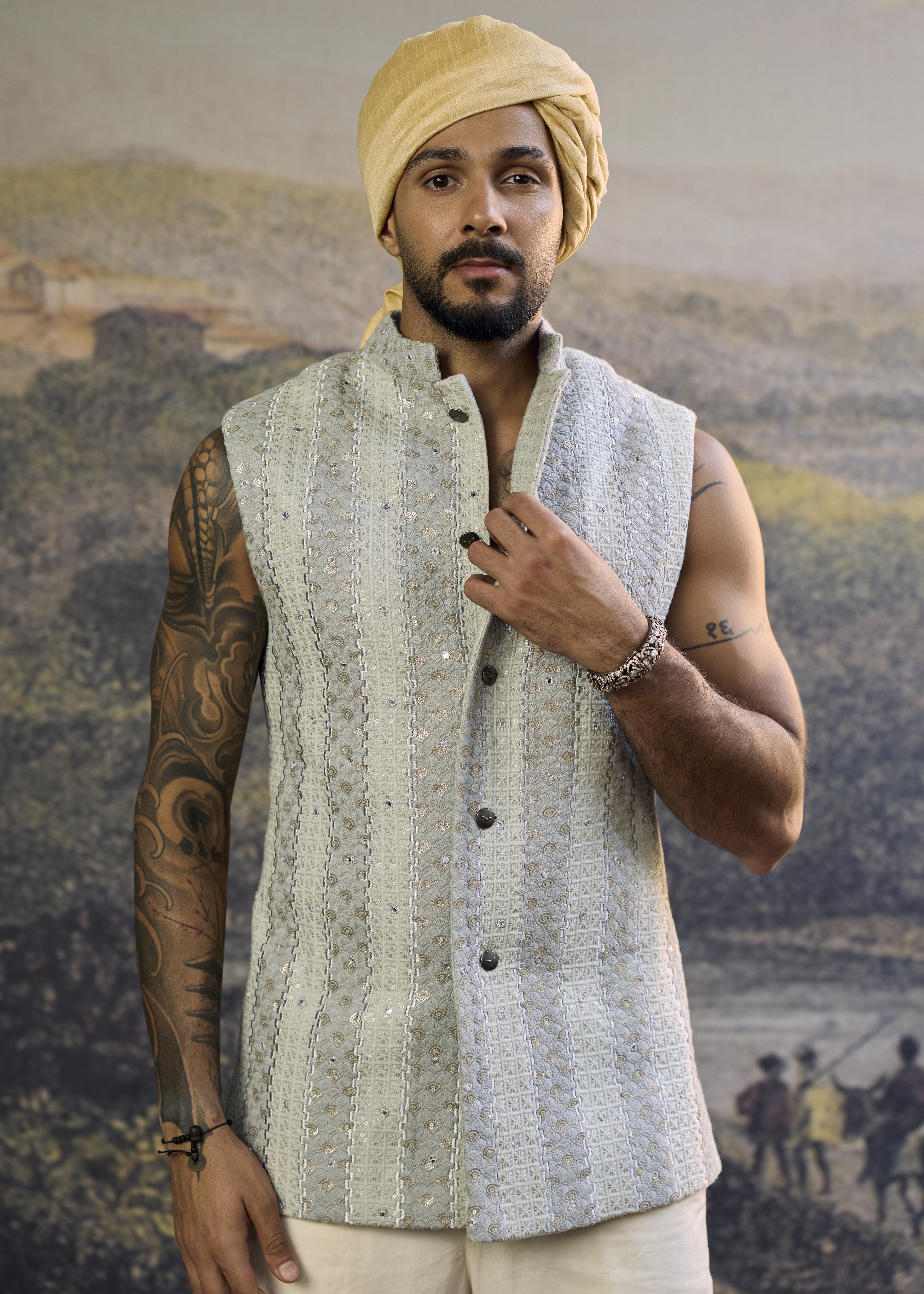 Zoravar Chikankari Bandi Set-A