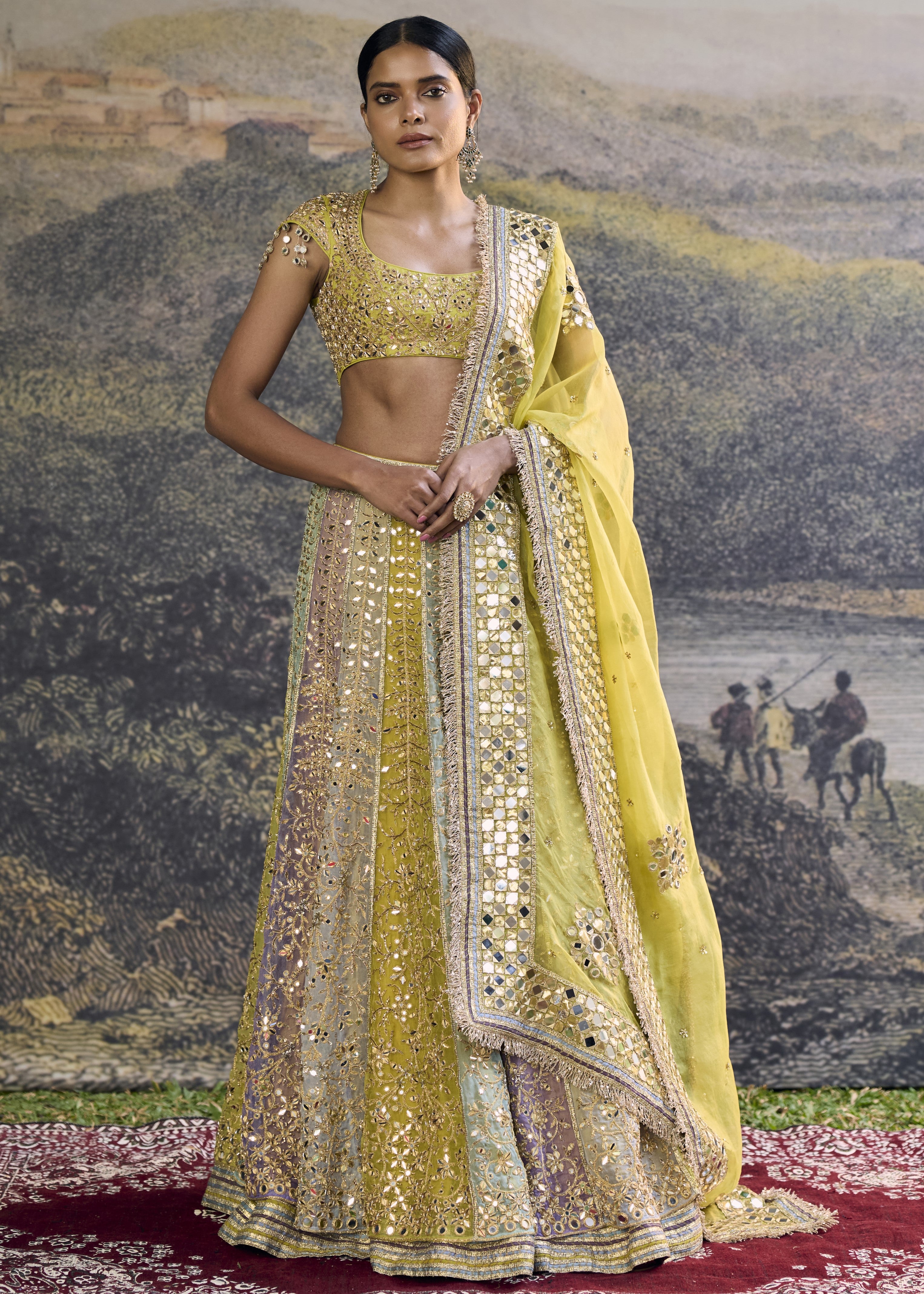 Rang Mahal Mirror Lehenga Set