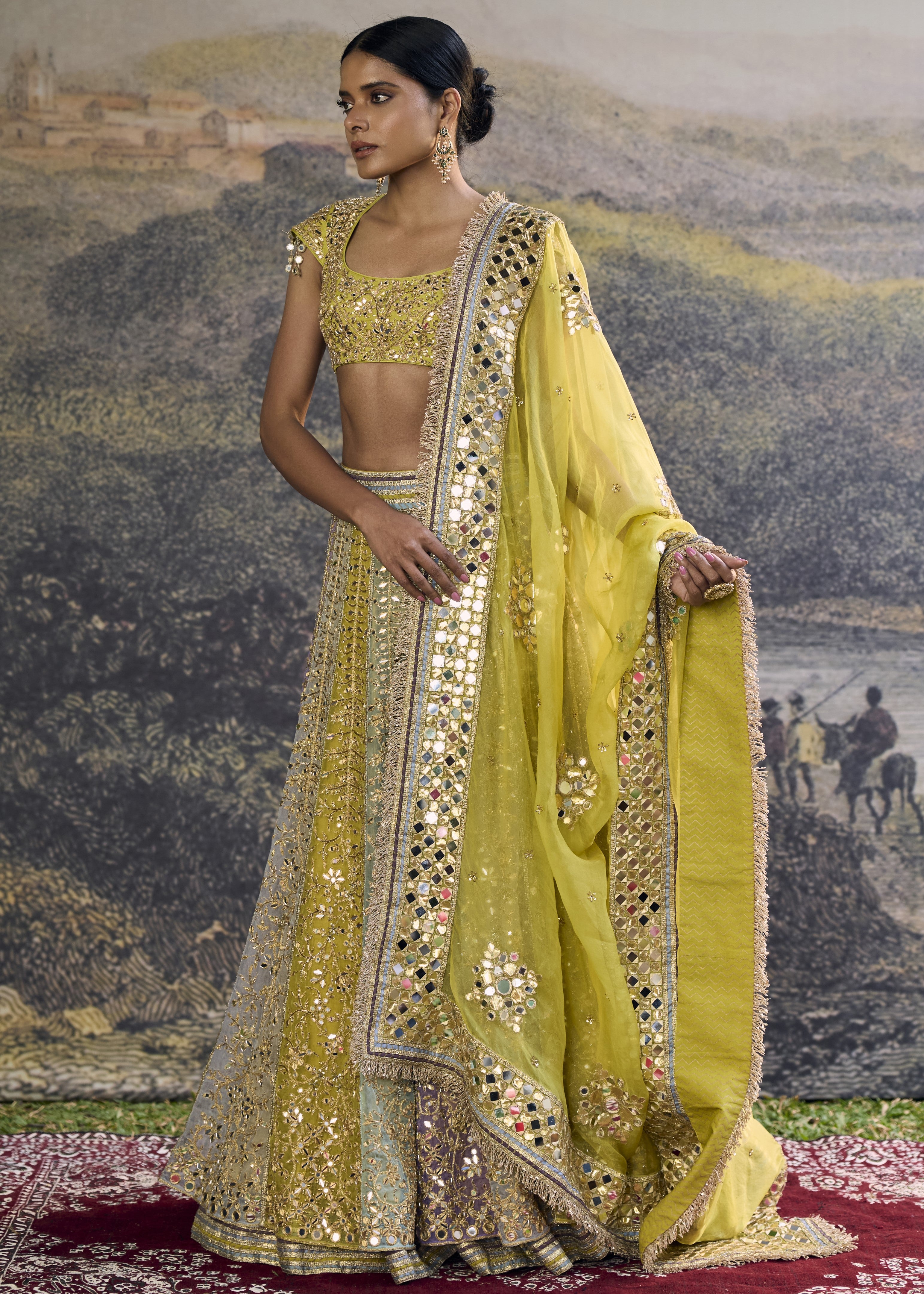 Rang Mahal Mirror Lehenga Set