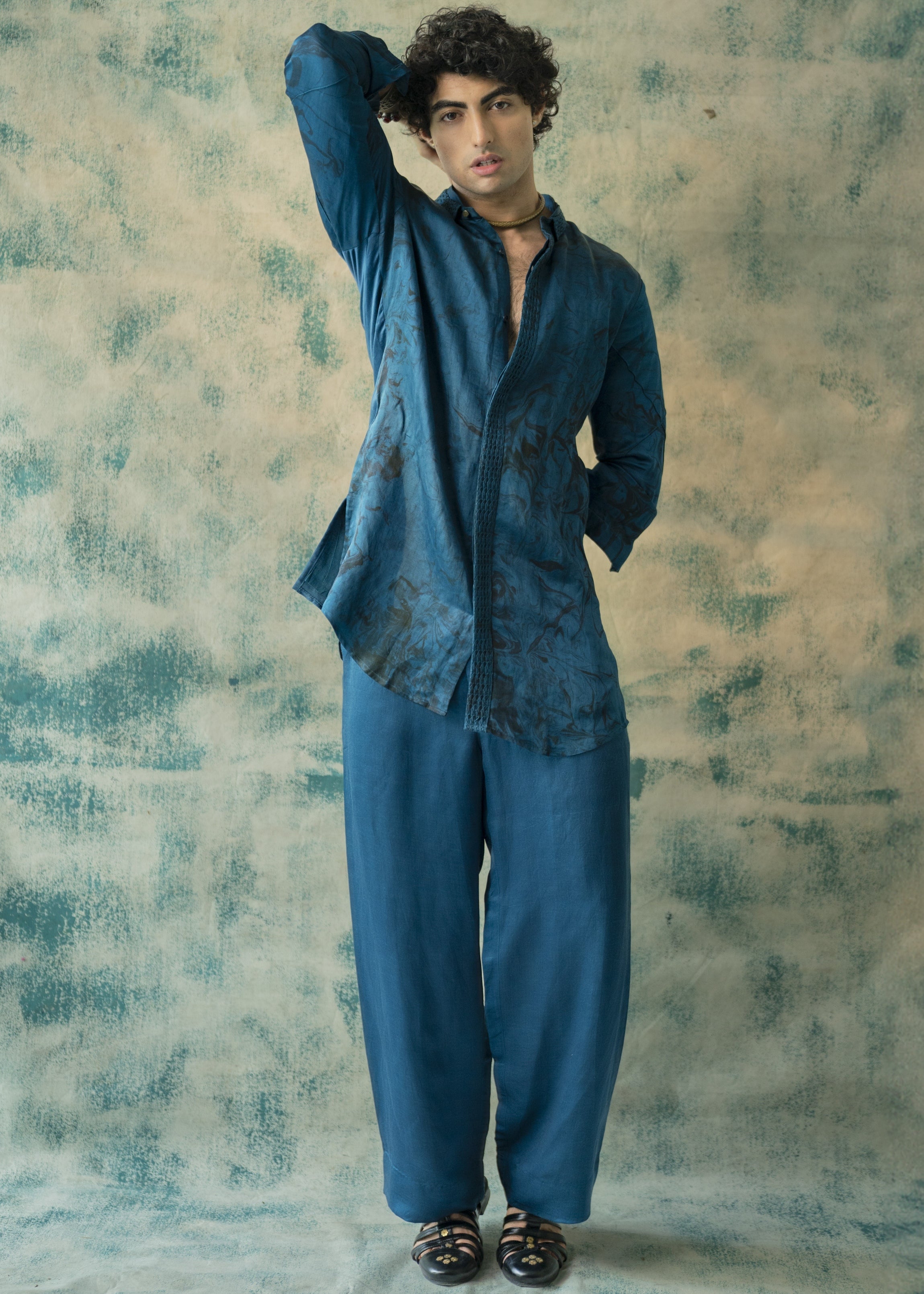 Blue Thistel Kurta Set