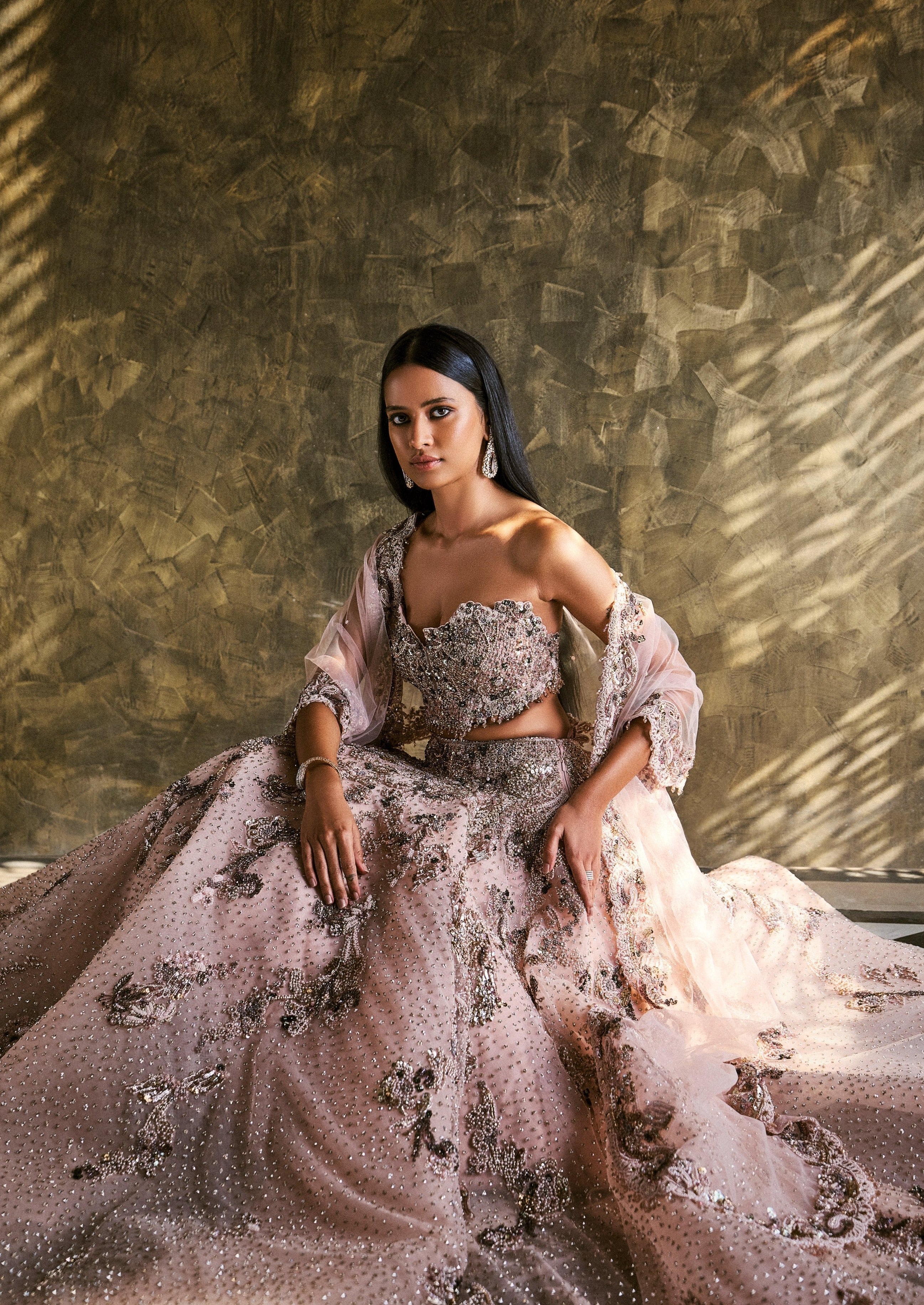 Faiza Tulle Cocktail Lehenga