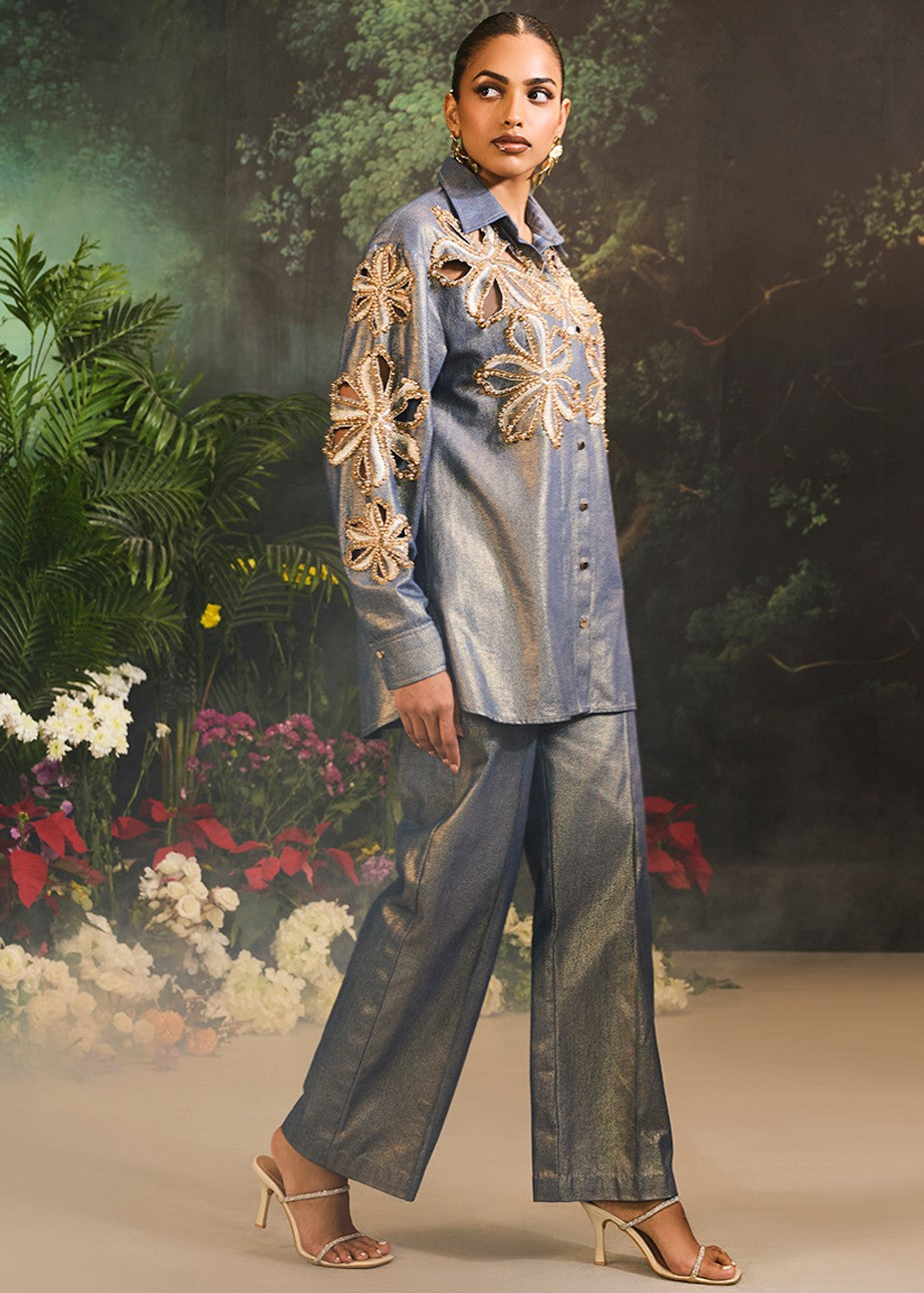 Blue Lunara Co-Ord Set