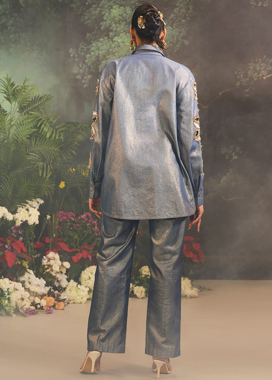 Blue Lunara Co-Ord Set