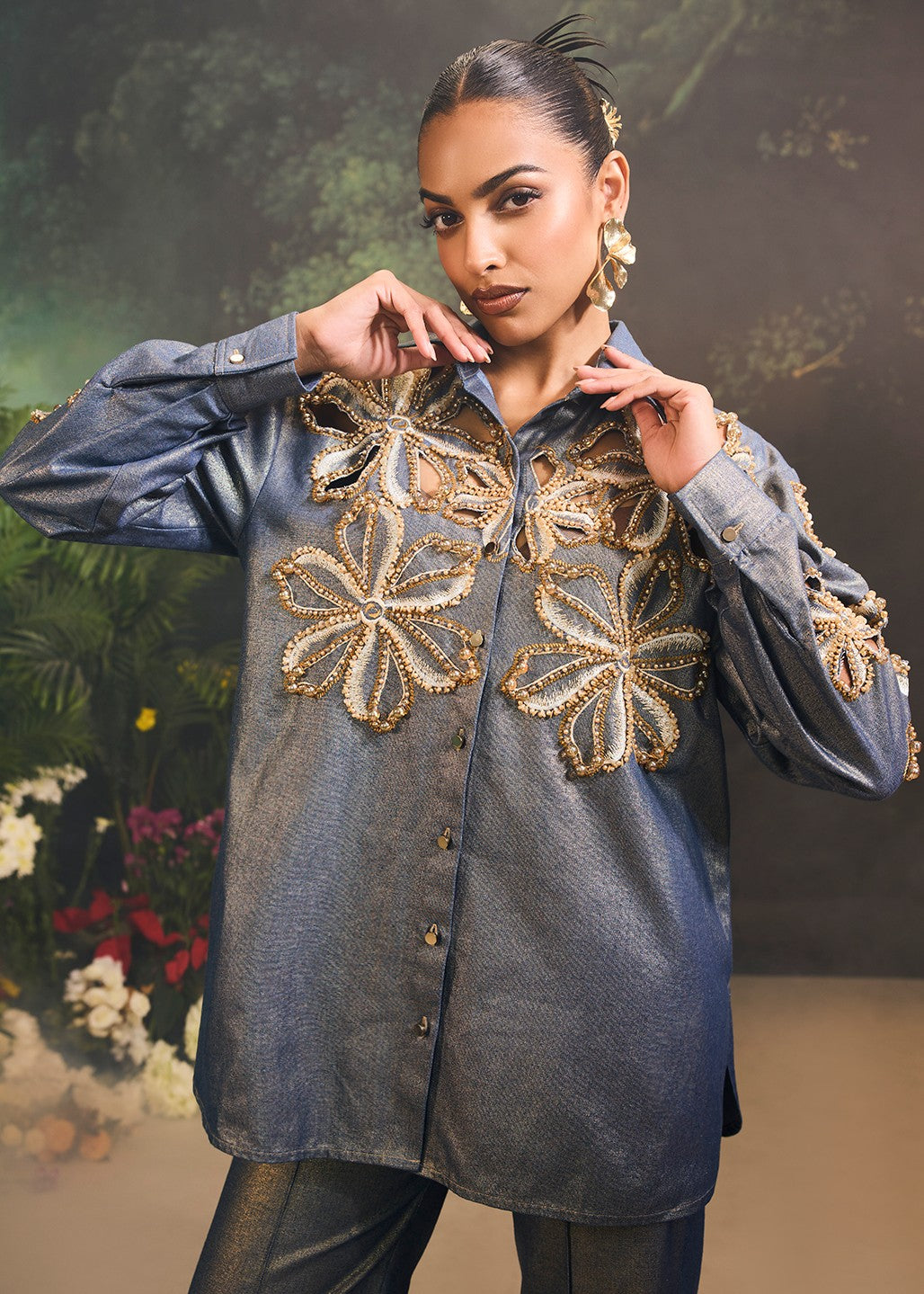 Blue Lunara Co-Ord Set