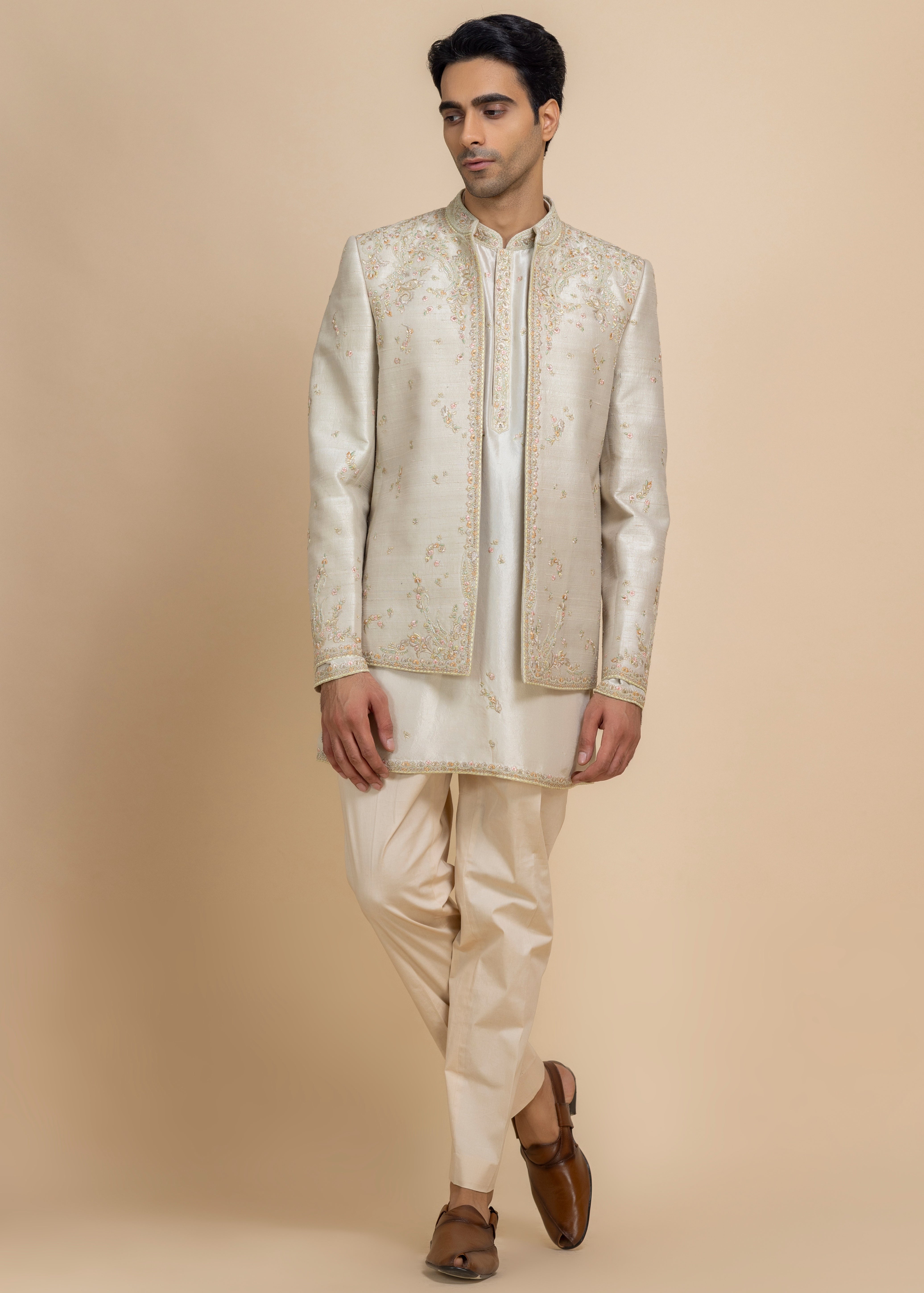 Nehrav Short Jacket Set