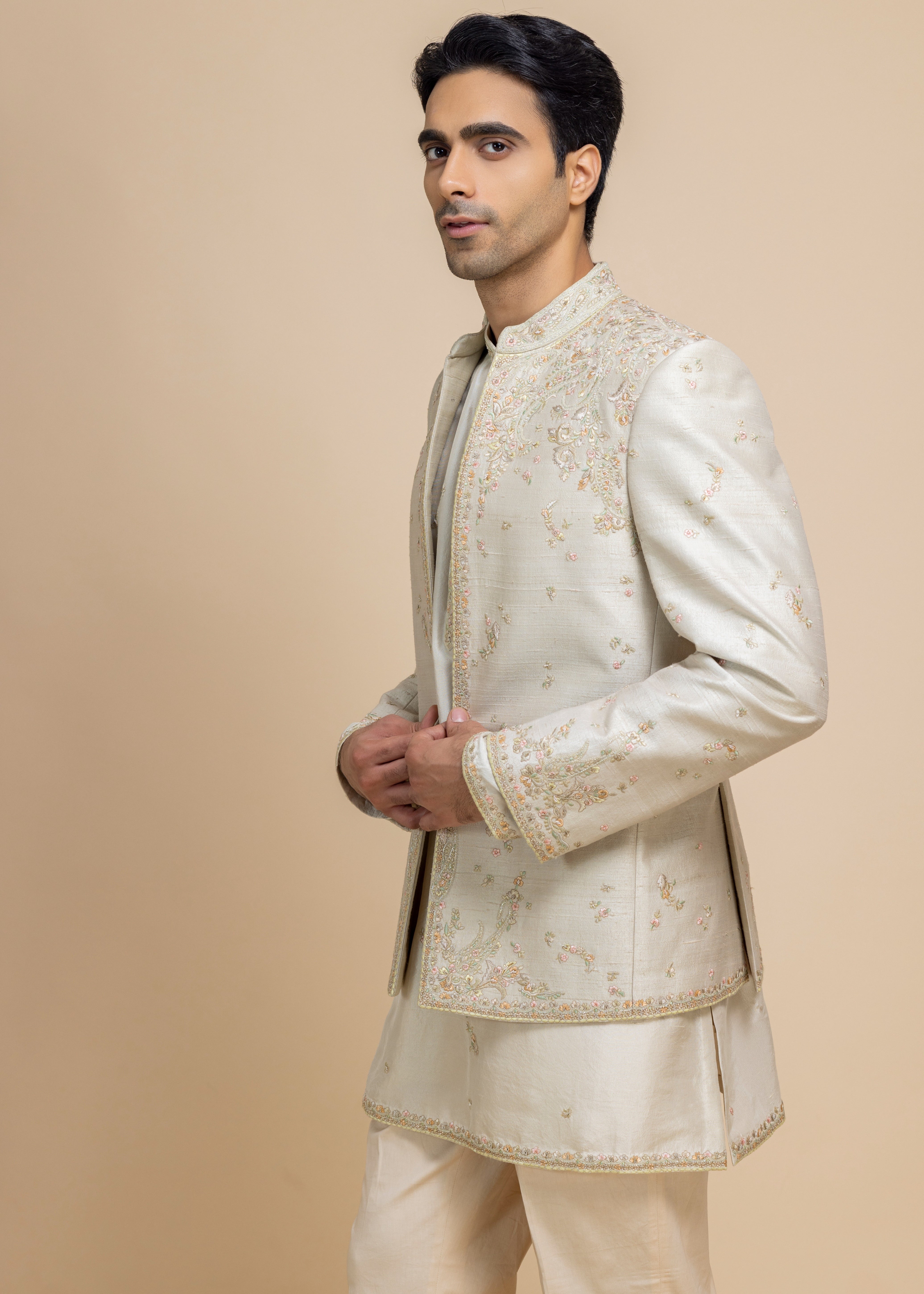 Nehrav Short Jacket Set