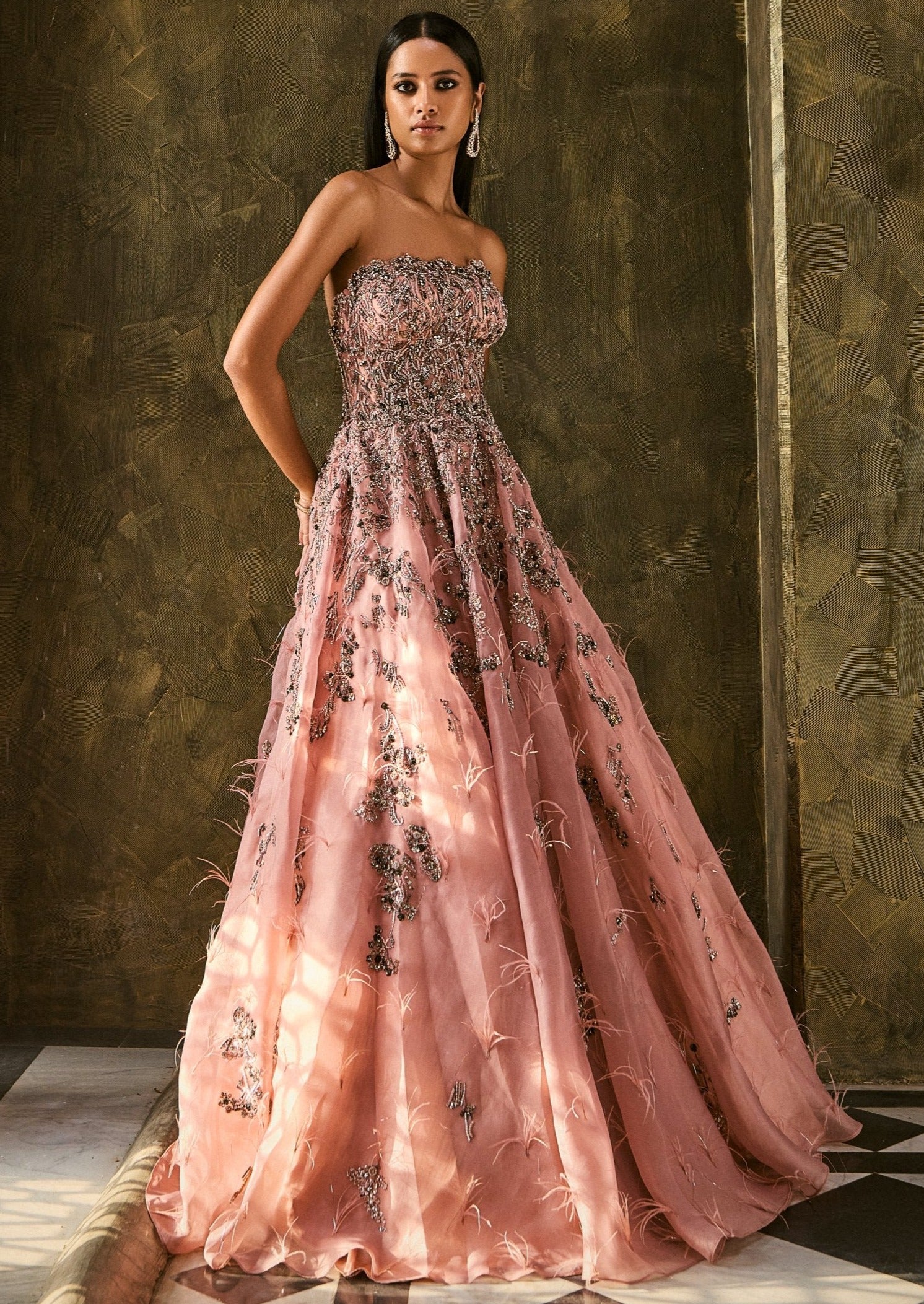 custom size cocktail dress Prom Dresses Puff Sleeves Bead Sequined Hunter Green Mermaid Evening D