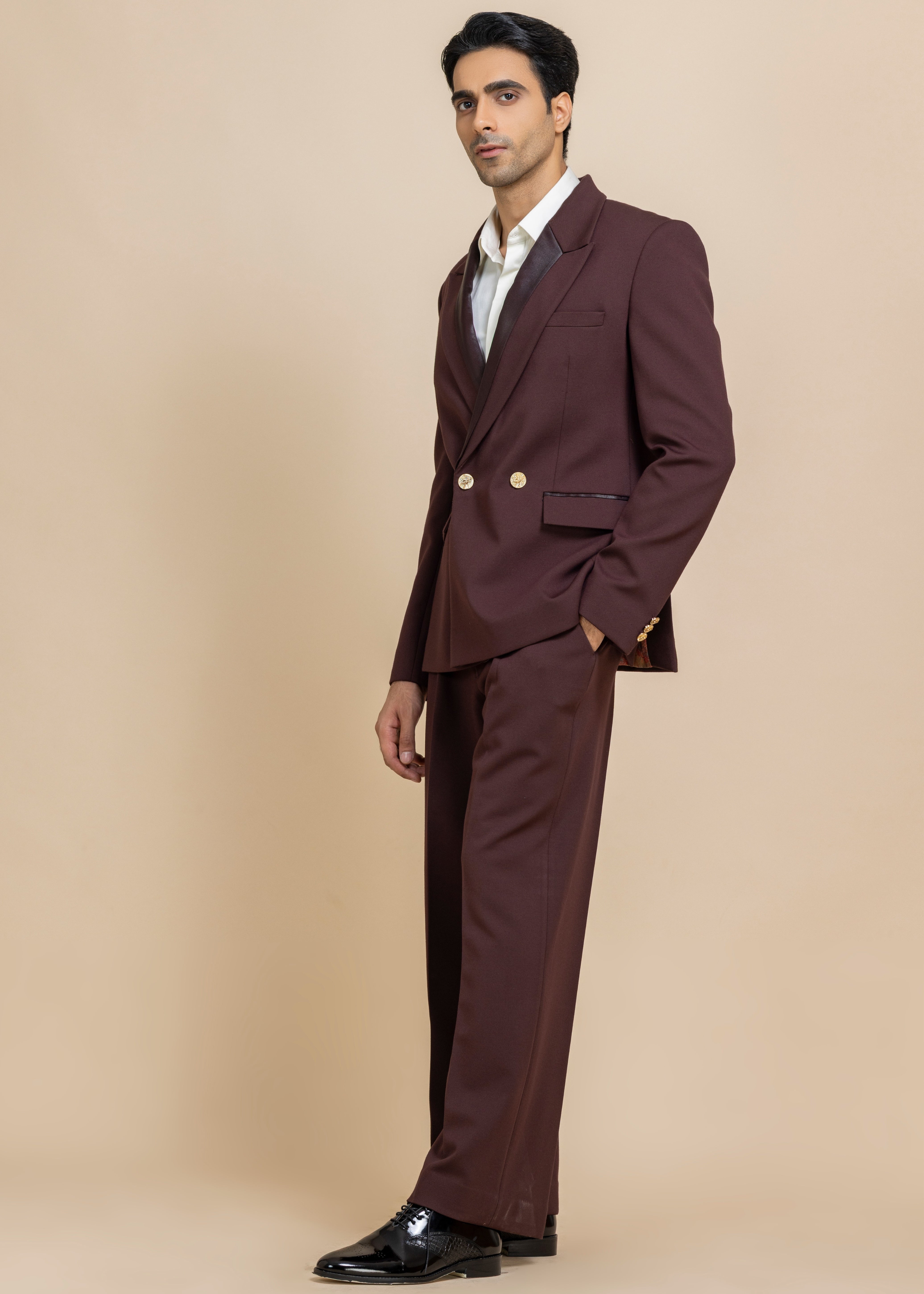 Obsidian Satin Lapel Tuxedo