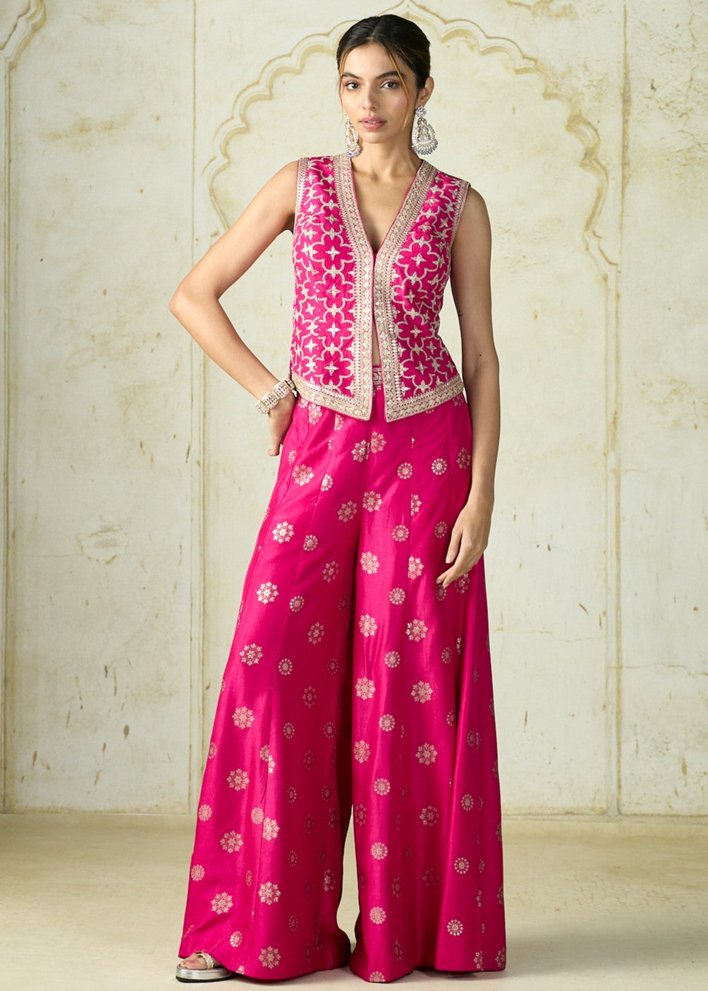 Rani Pink Mizna Pant Set