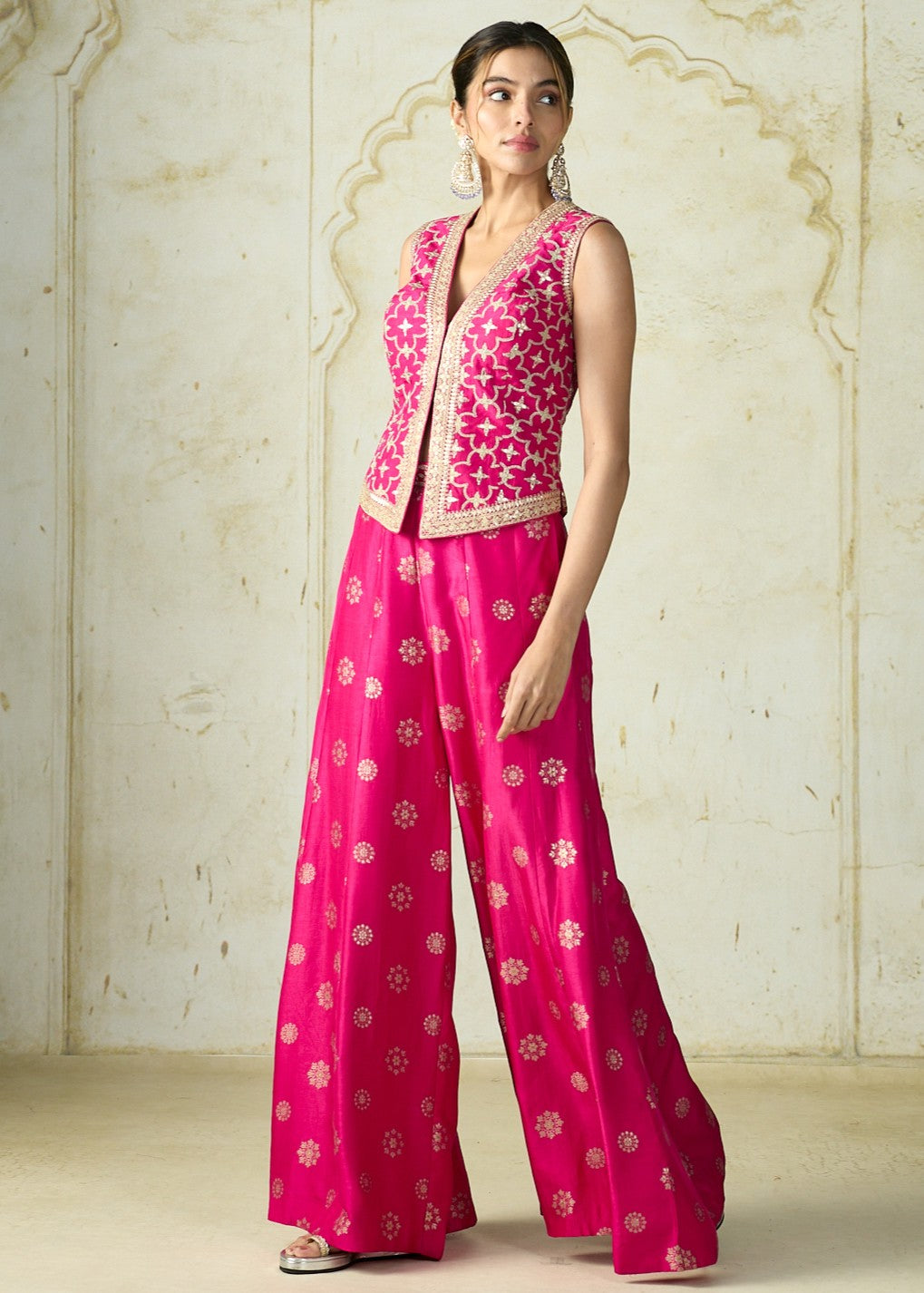 Rani Pink Mizna Pant Set