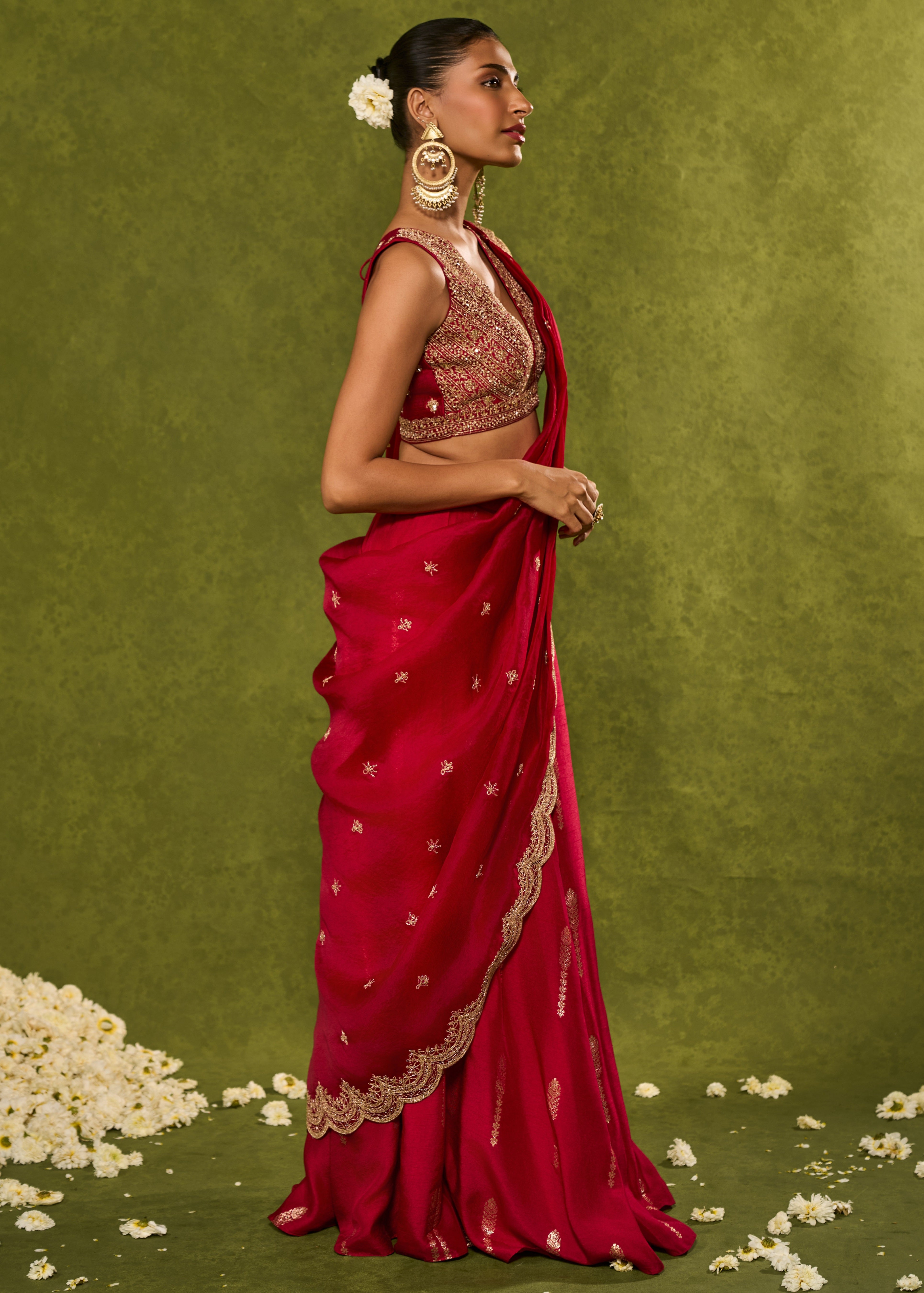 Amal Lehenga Sari
