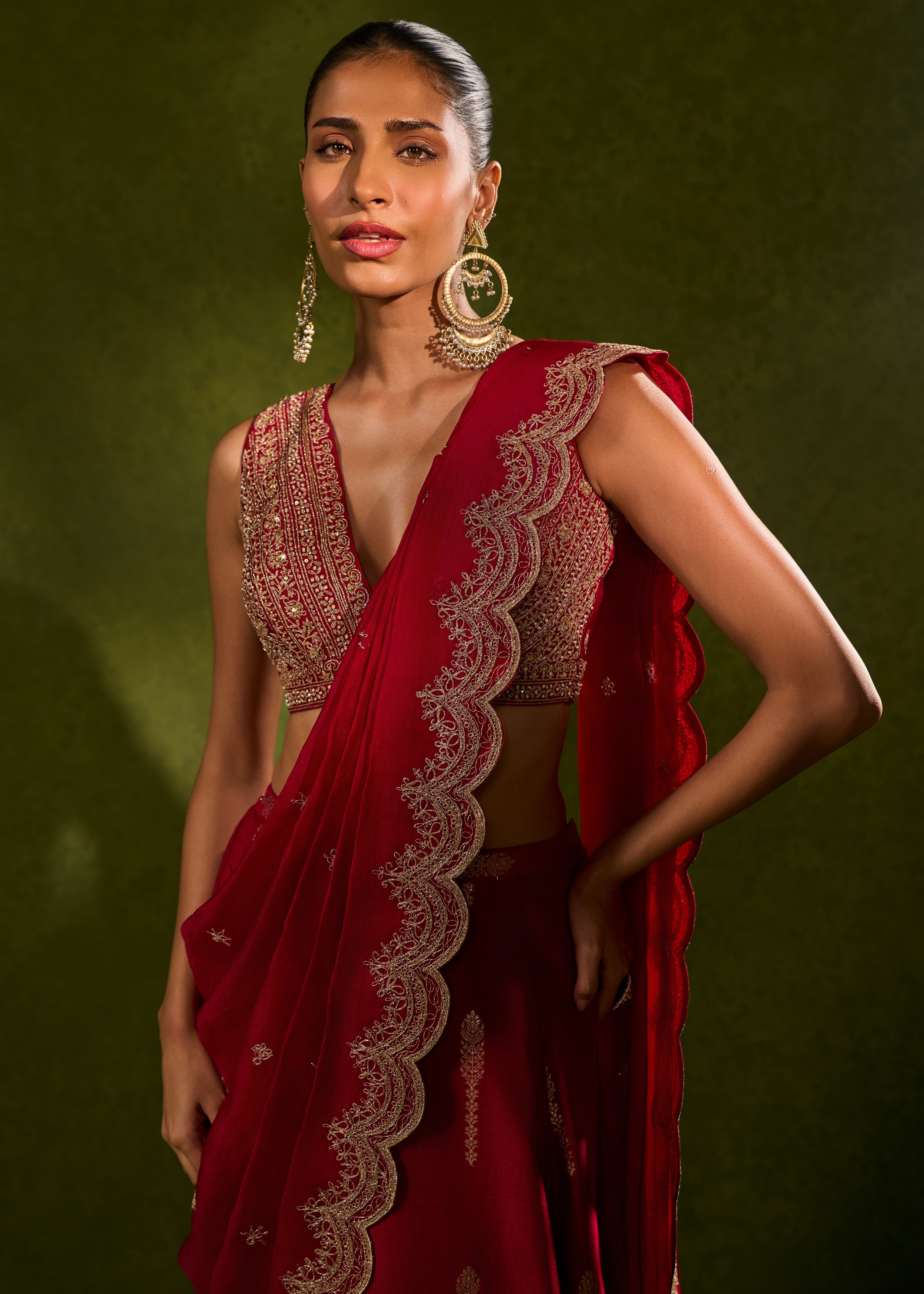 Amal Lehenga Sari