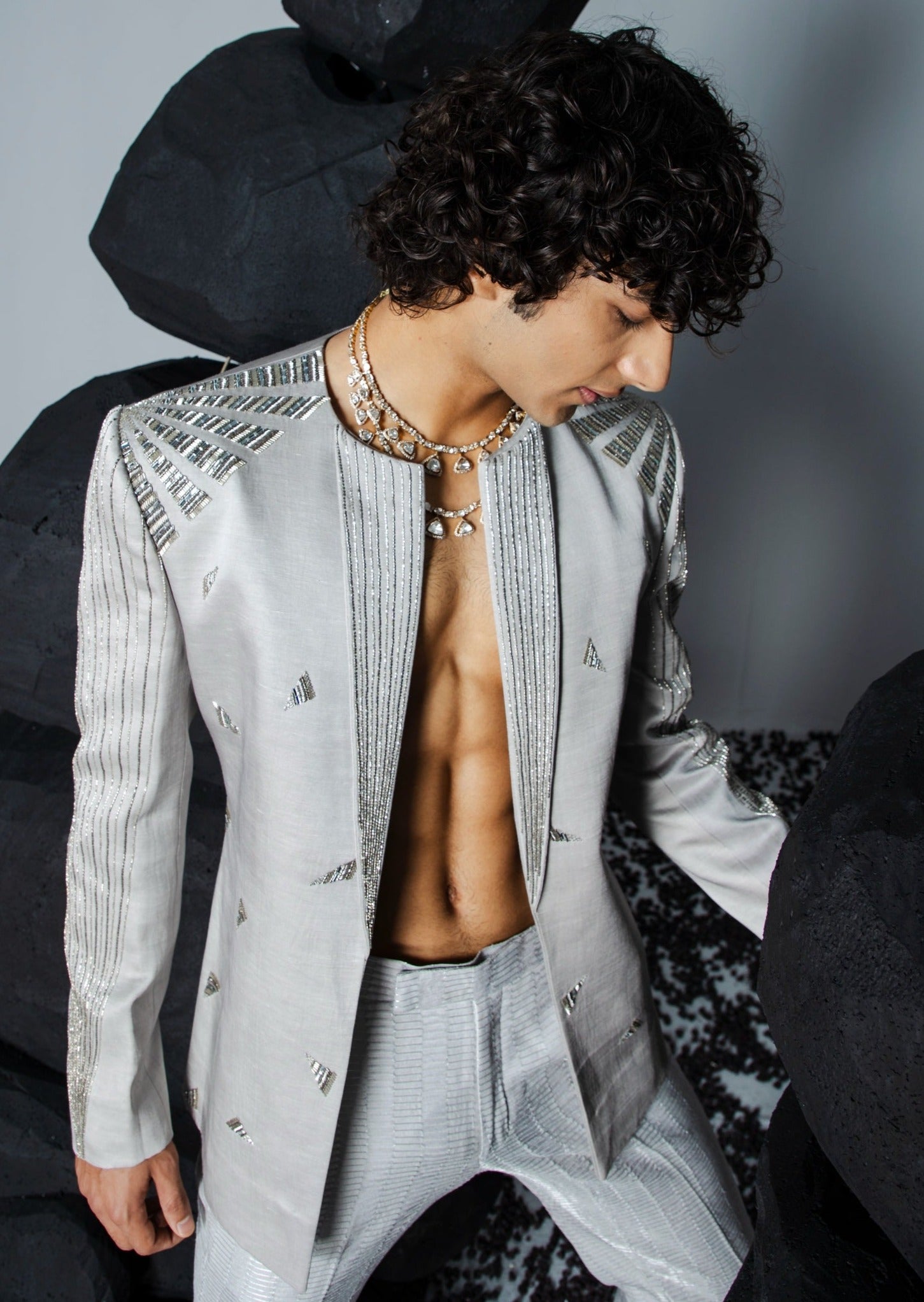 Chrome Jacket Set