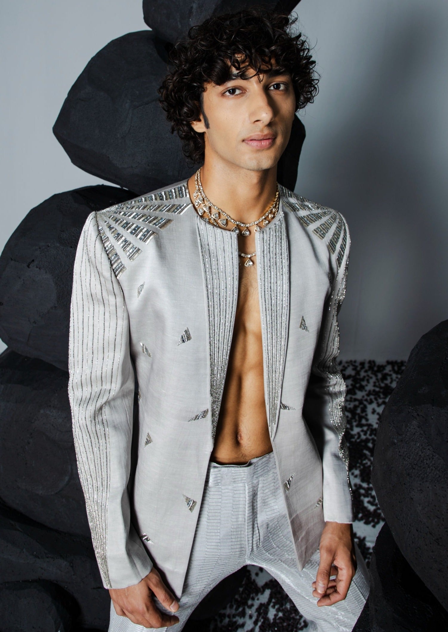 Chrome Jacket Set