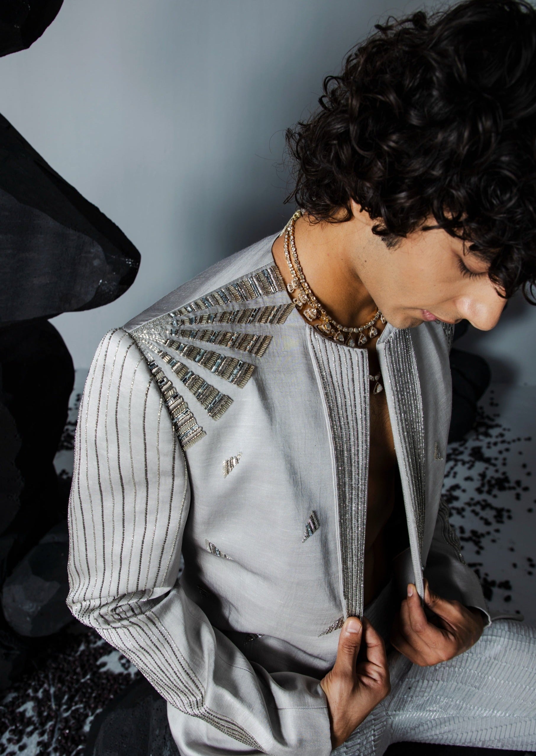 Chrome Jacket Set