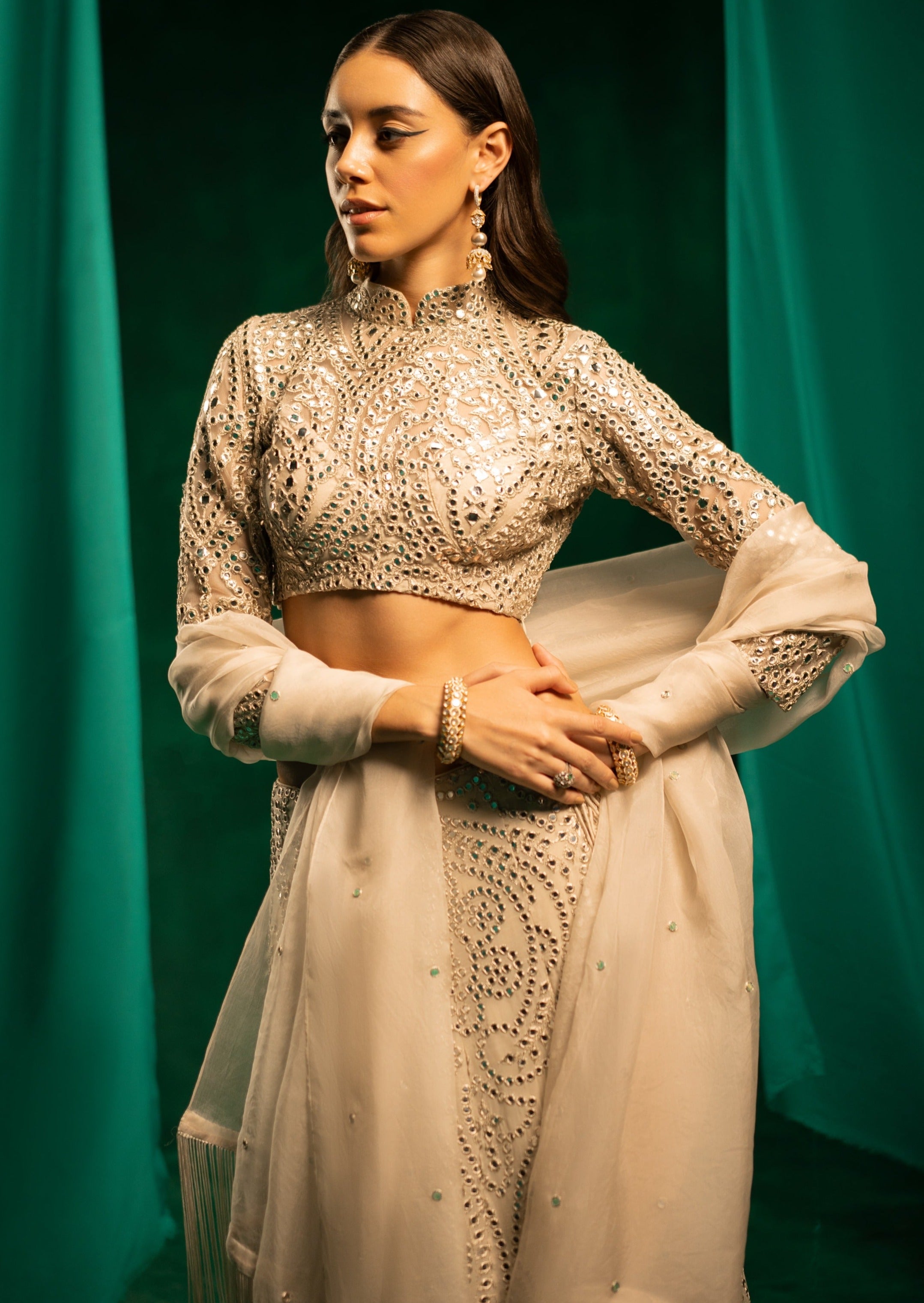 Fish Cut Lehenga Set
