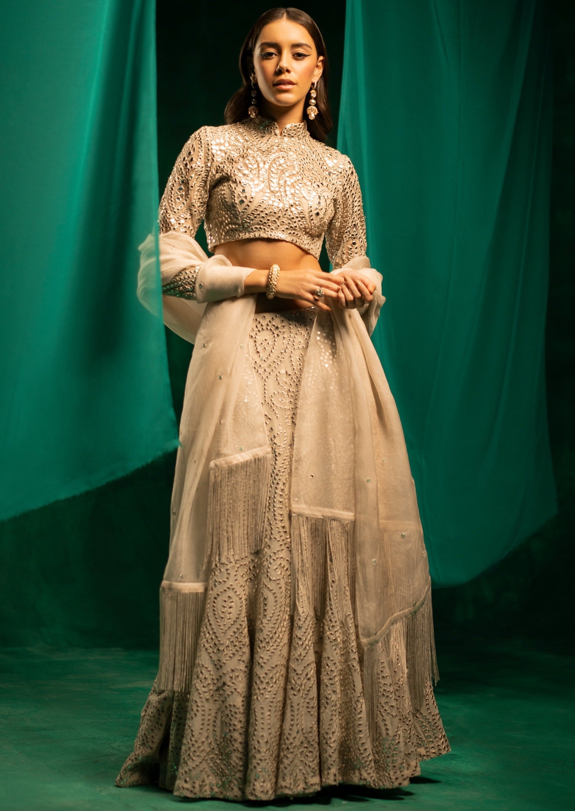 Fish Cut Lehenga Set