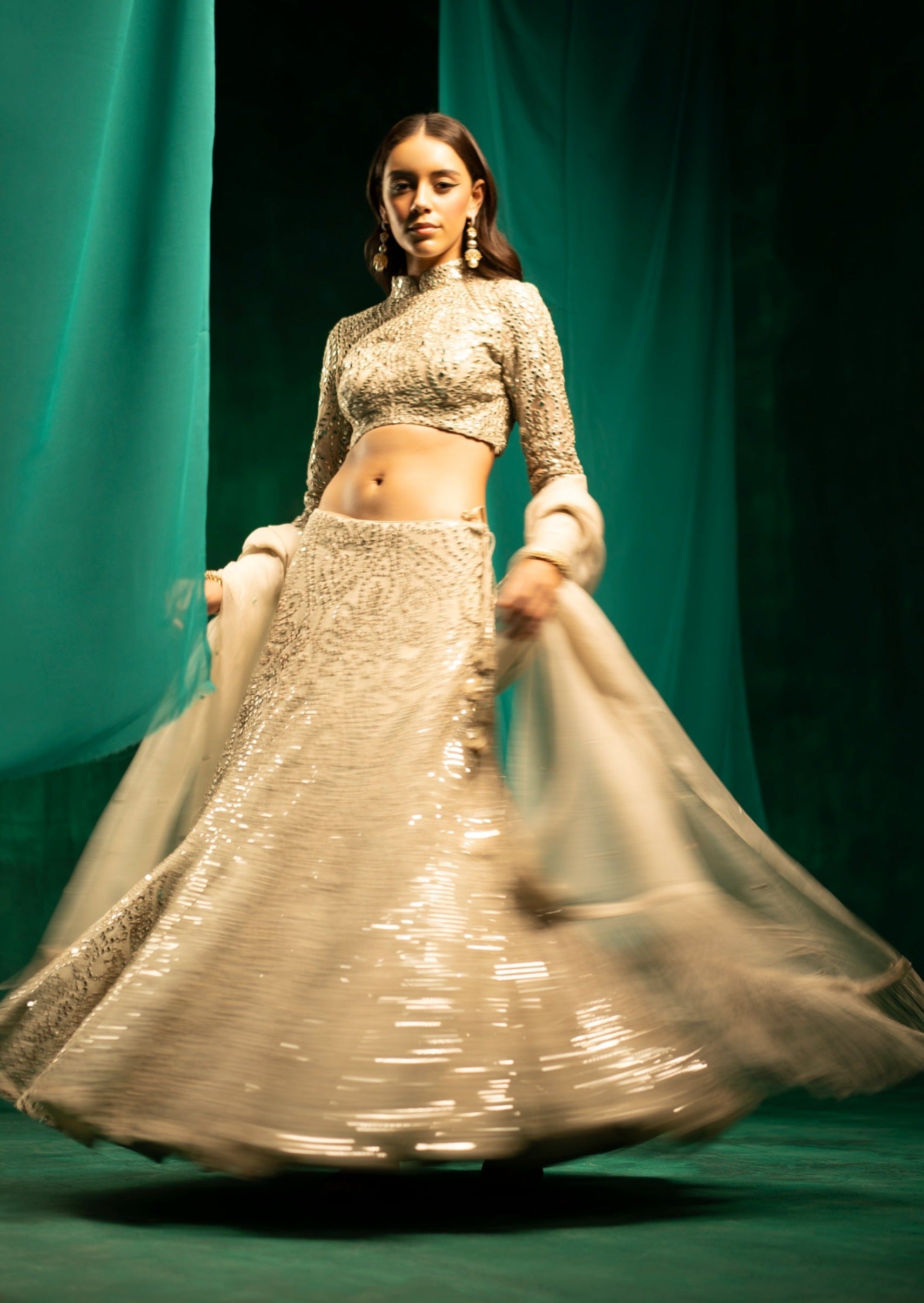 Fish Cut Lehenga Set