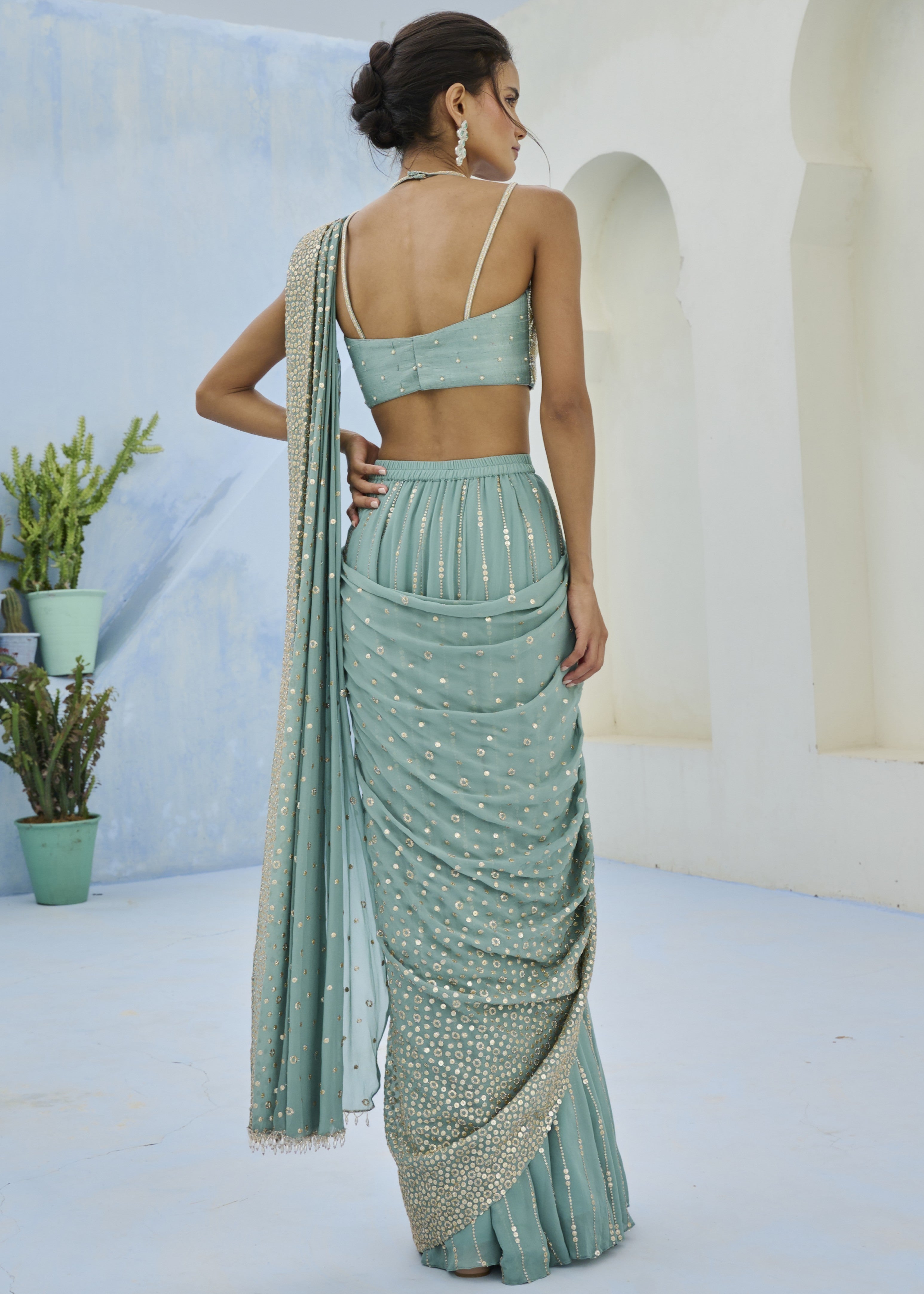 Sufi Pre-drape Sari