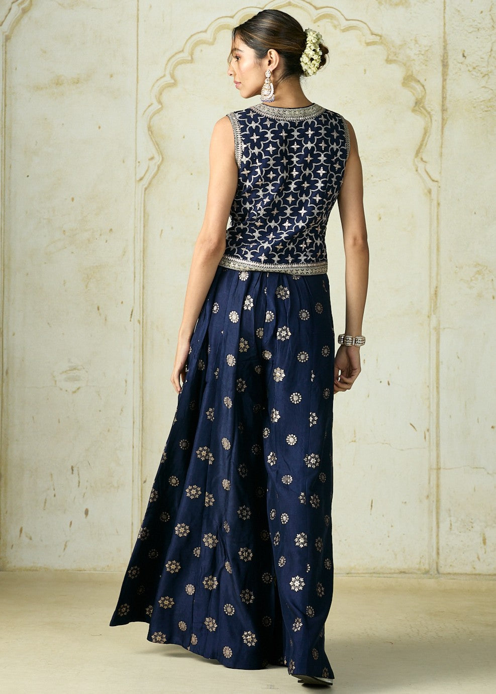 Navy Mizna Pant Set