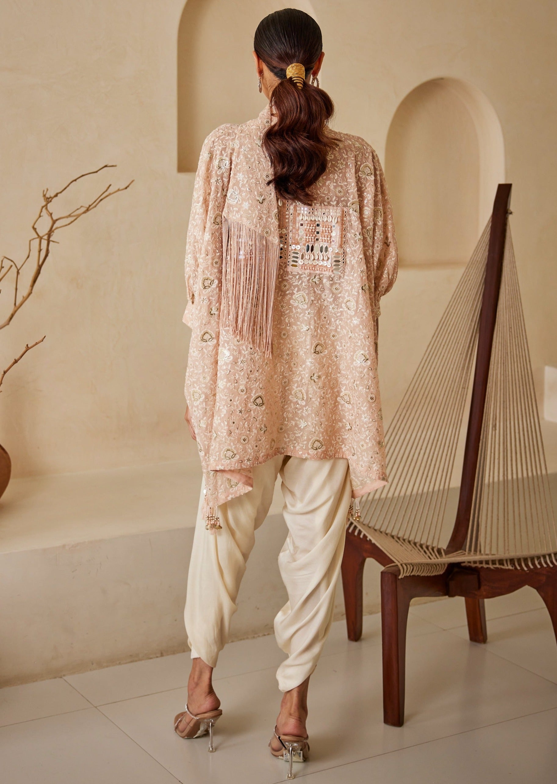 Chikankari Kaftan