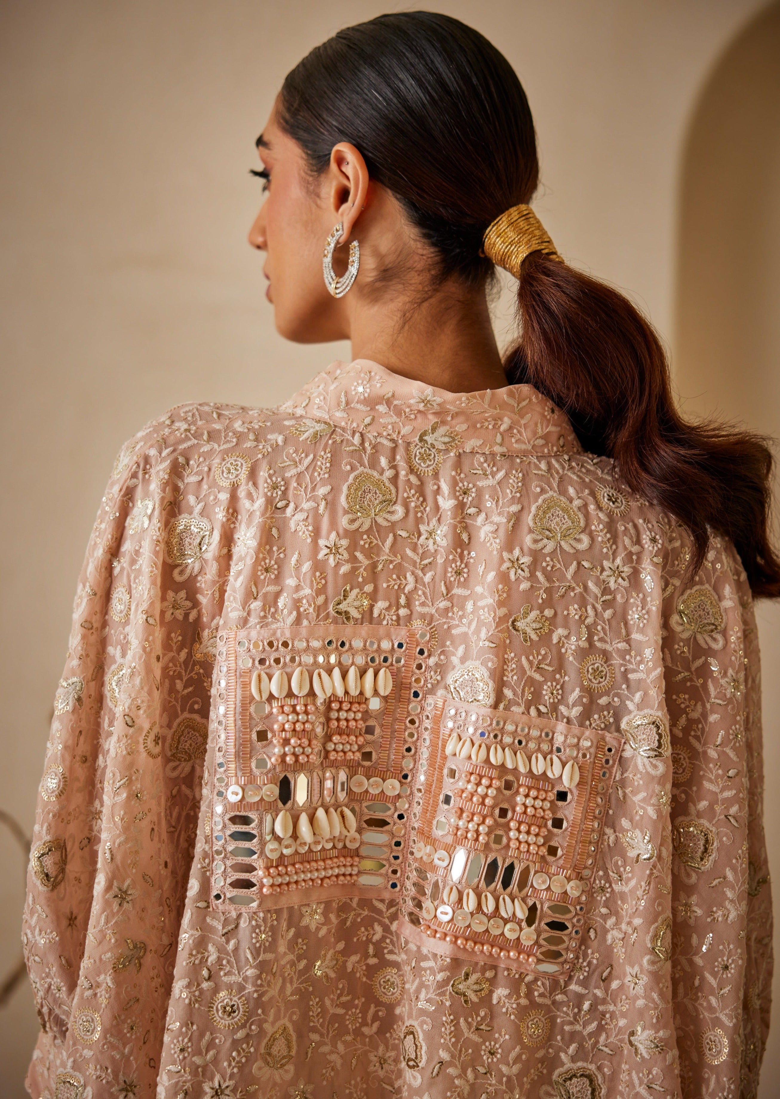 Chikankari Kaftan