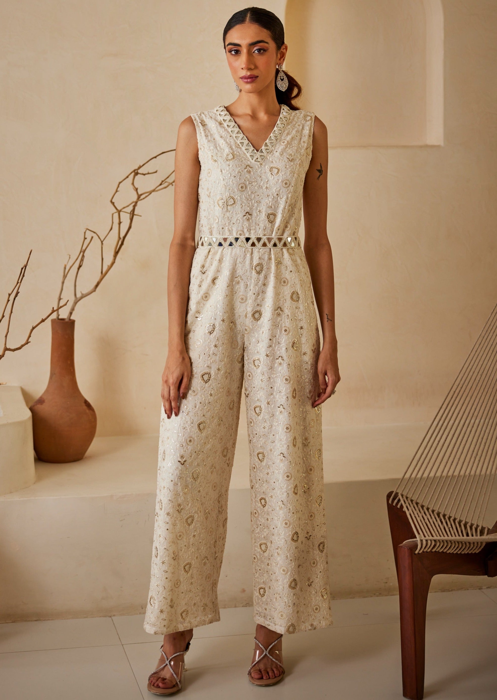 Chikankari Jumpsuit