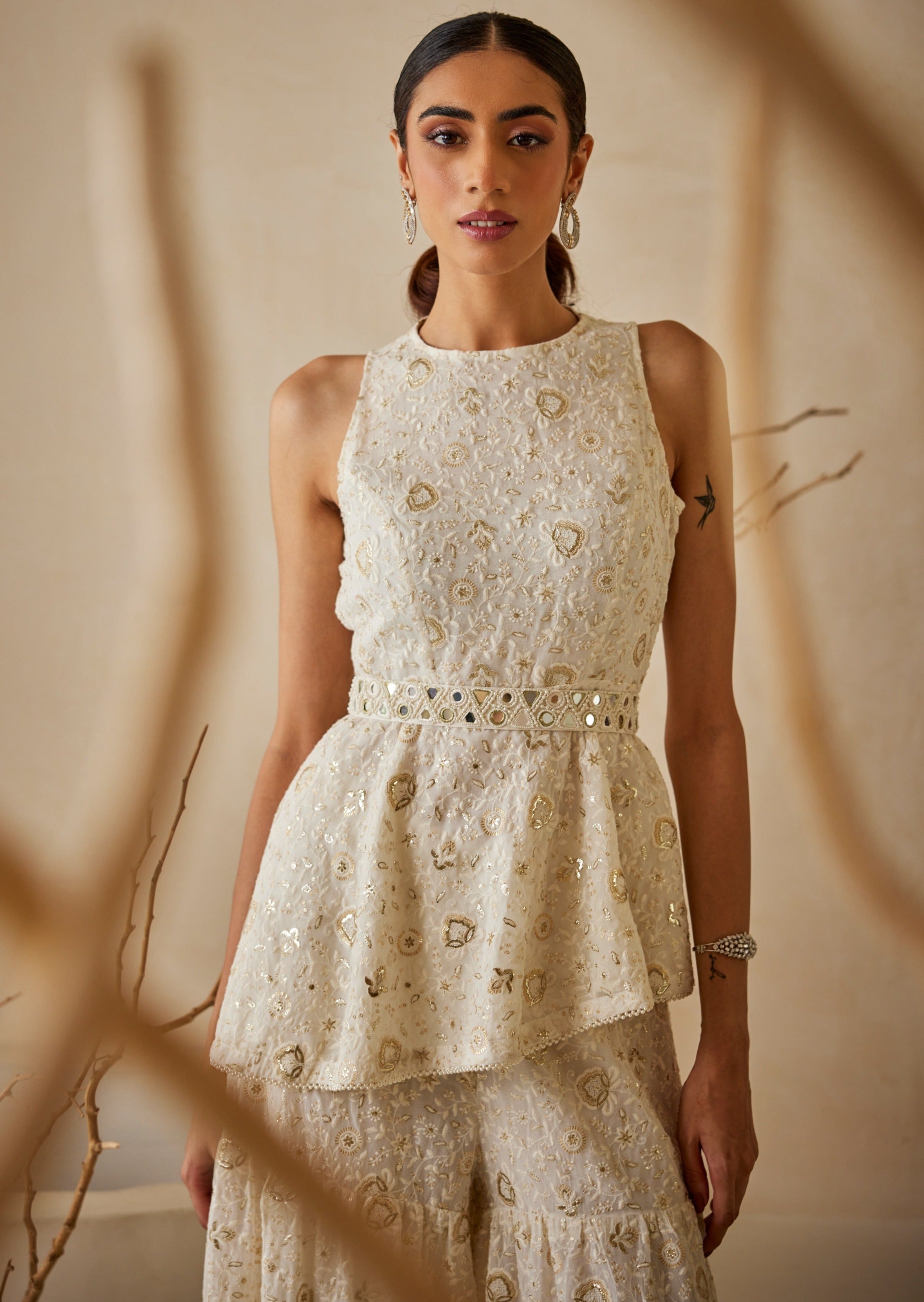 Chikankari Layered Sharara