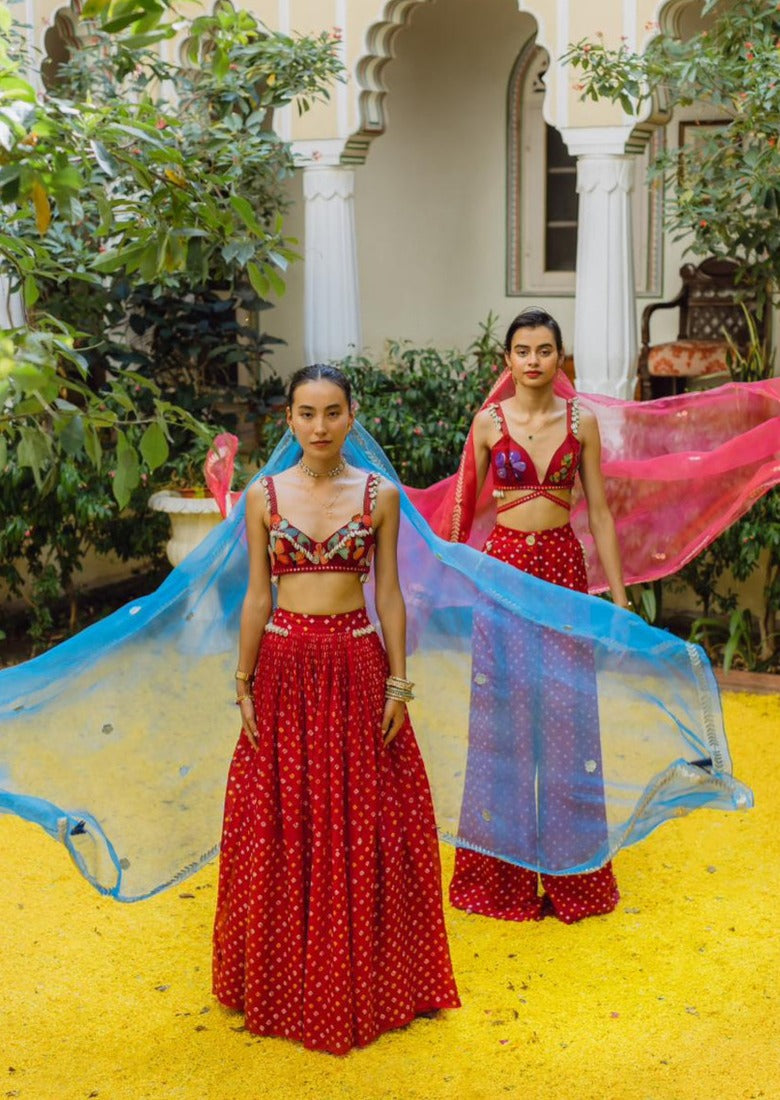 Seashells In A Meadow Lehenga