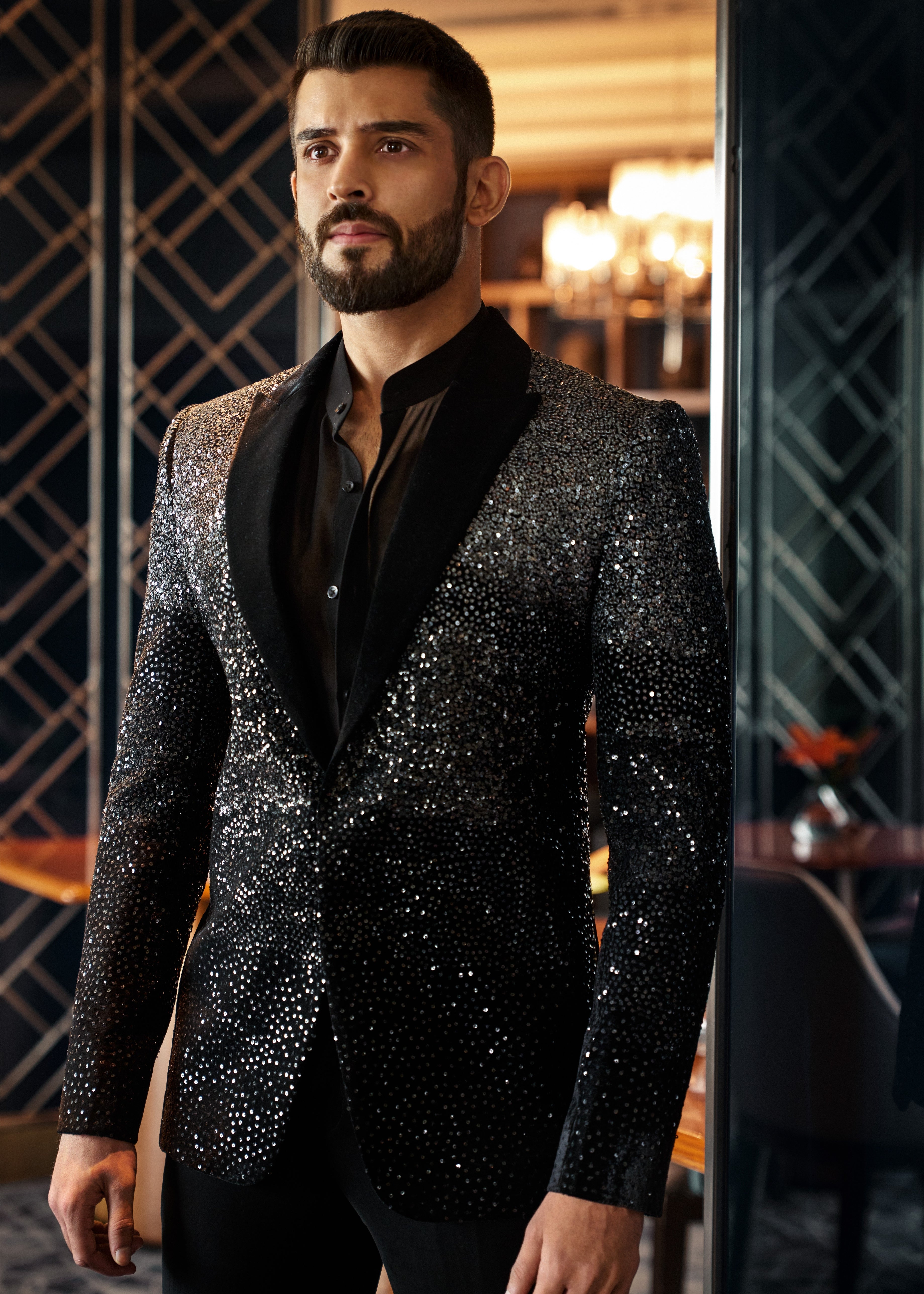 Black Shimmer Jacket