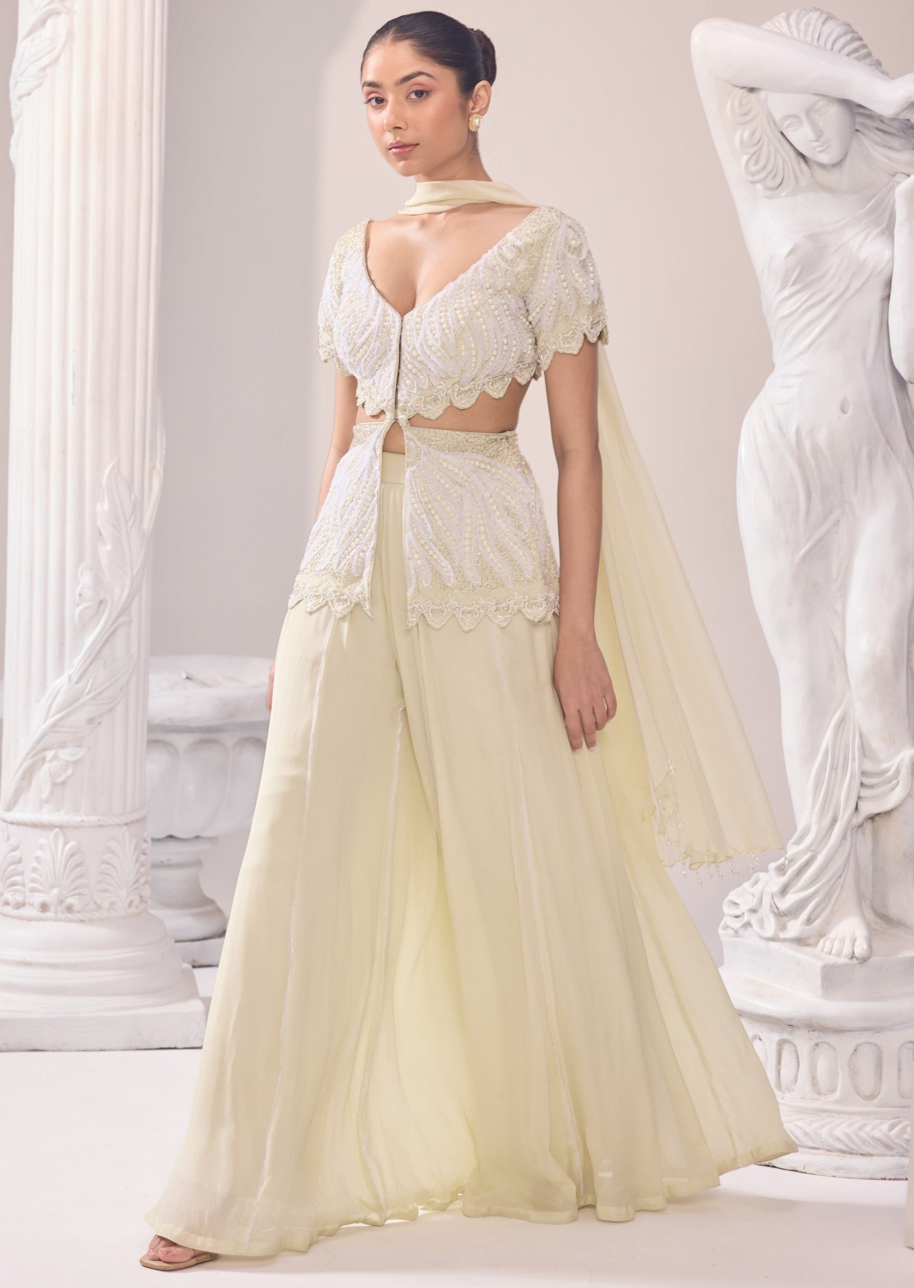 Olivia Peplum Sharara Set