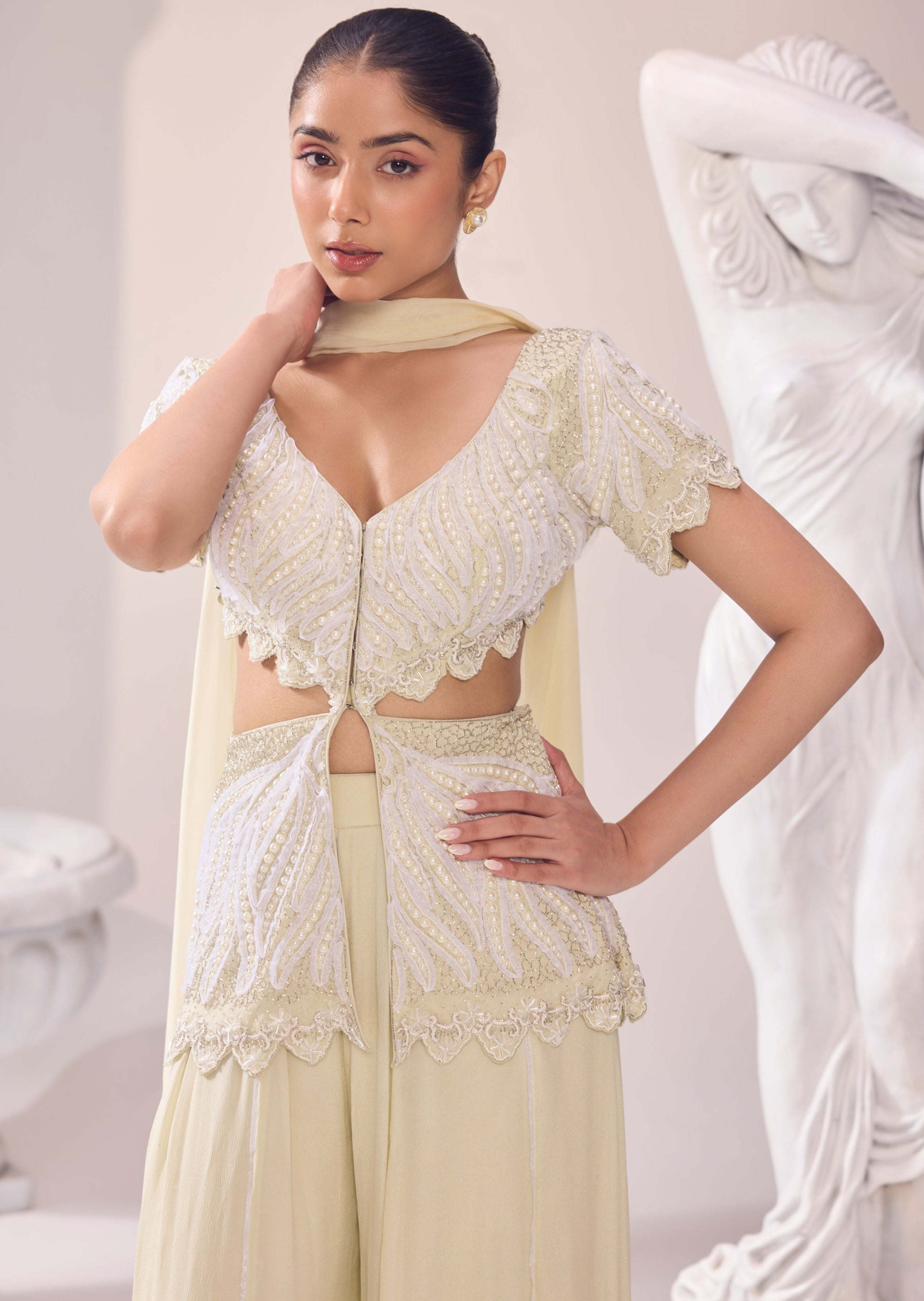 Olivia Peplum Sharara Set