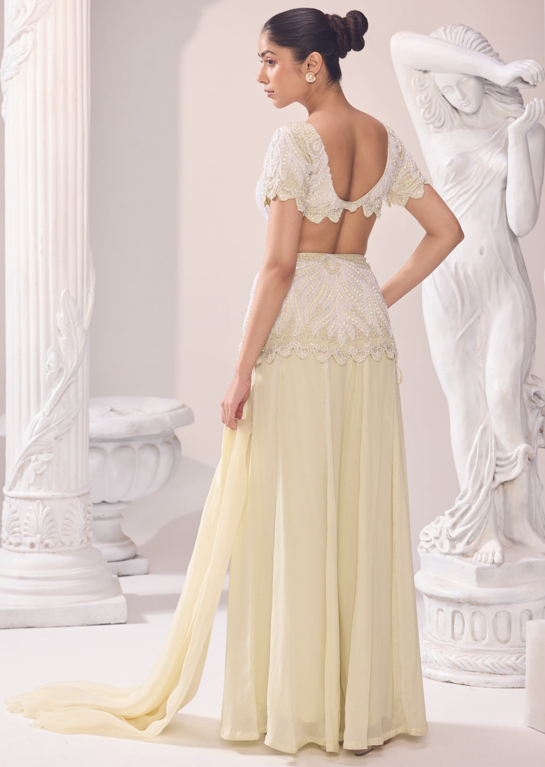 Olivia Peplum Sharara Set