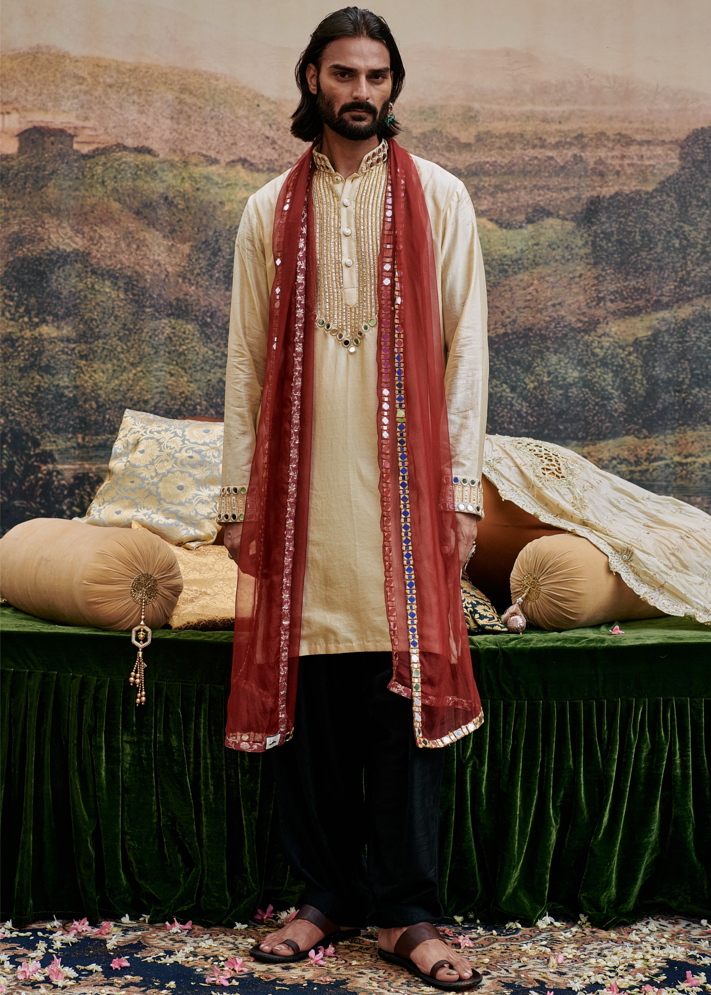 Zora Kurta Set And Stole