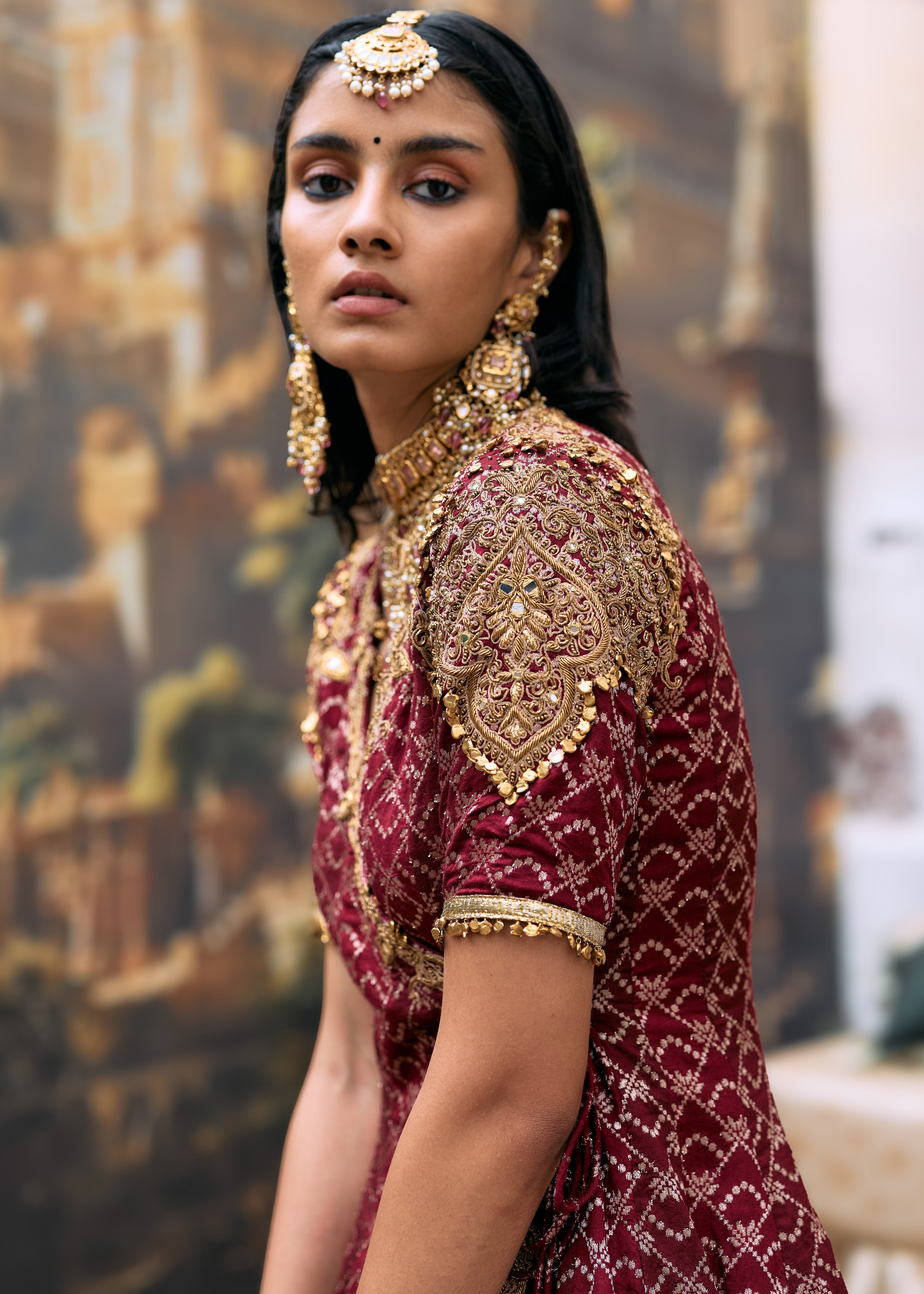 Vedi Peplum Sharara Set