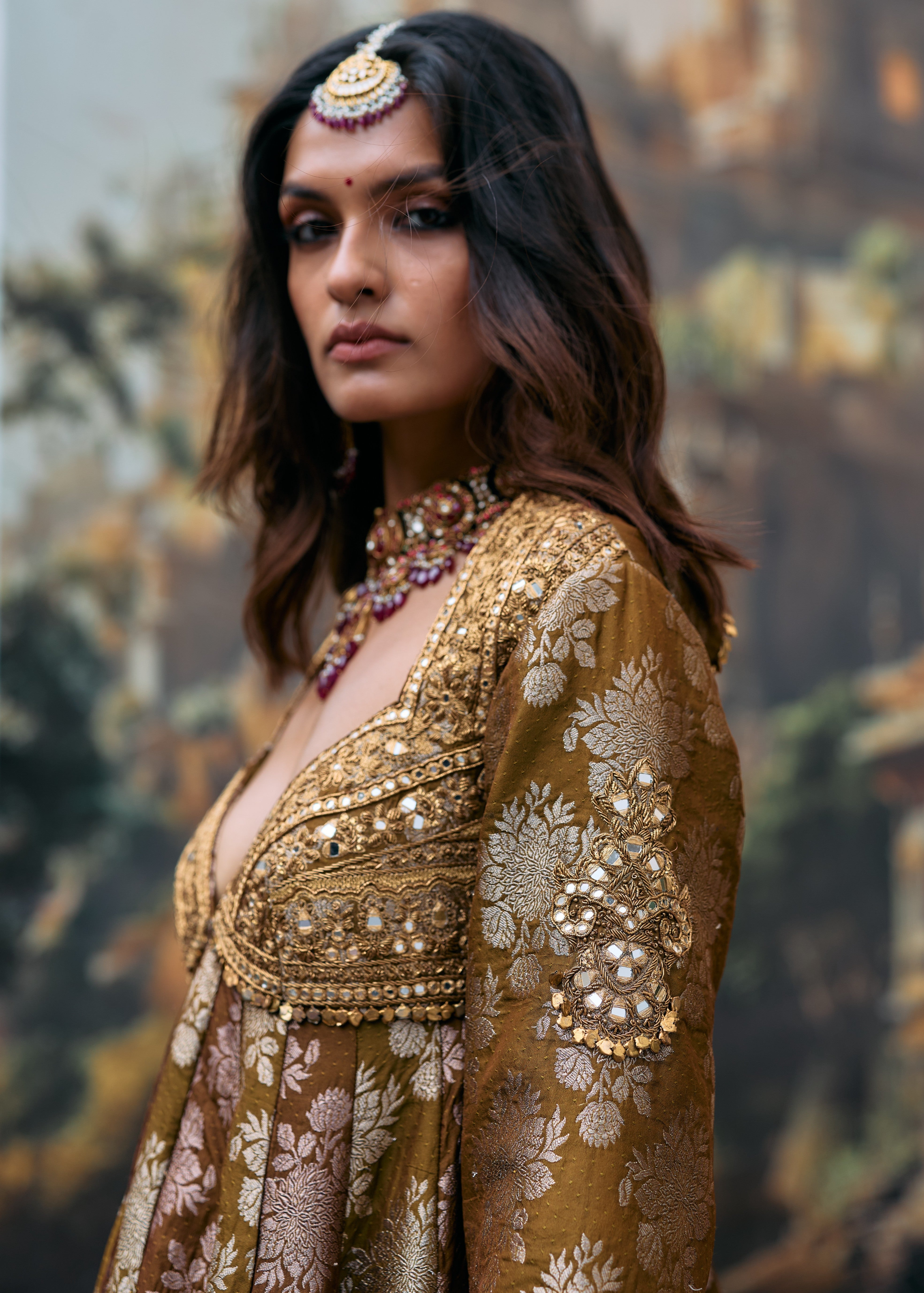 Shriphal Peplum Sharara Set