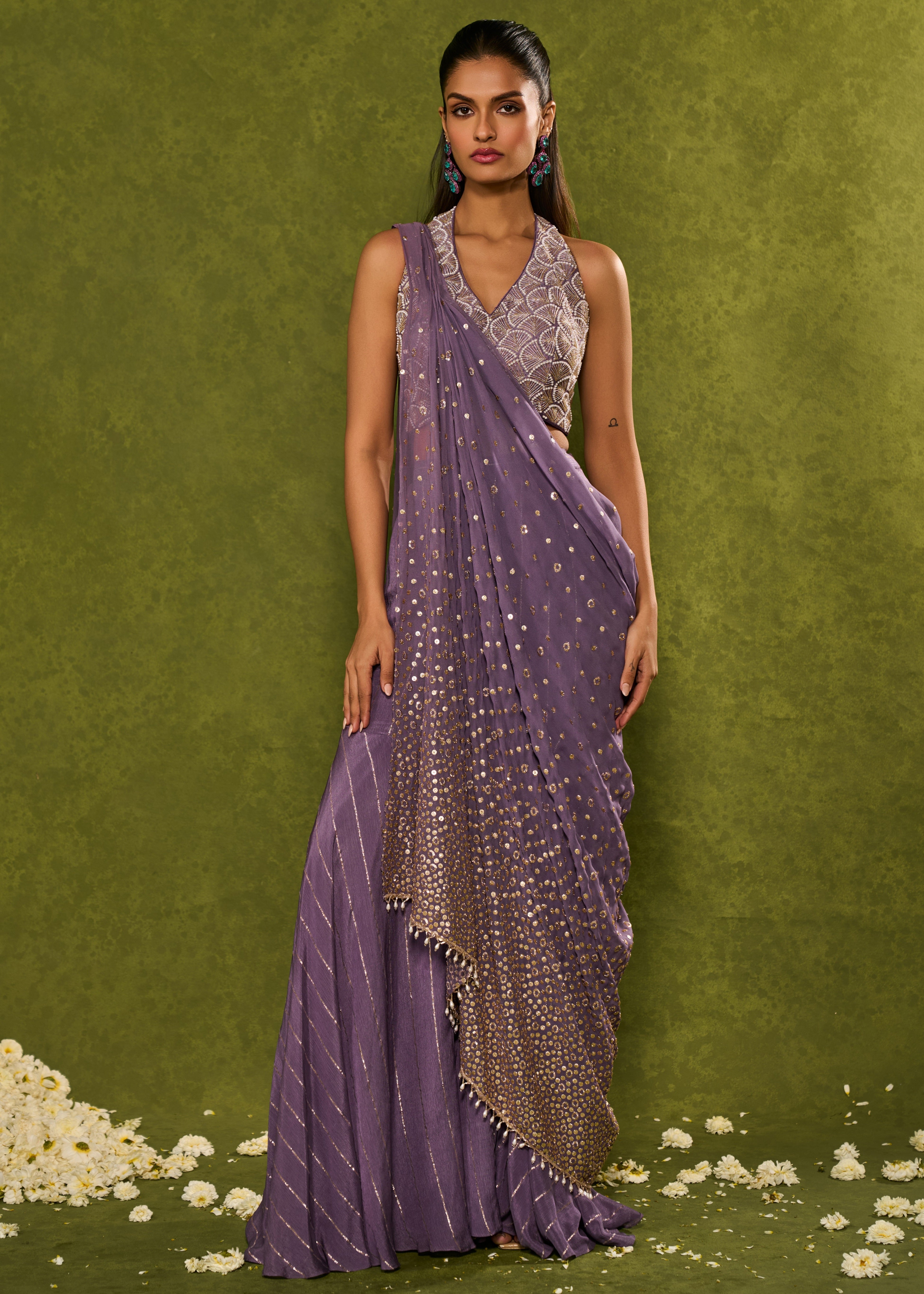 Hunar Drape Dupatta With Pants