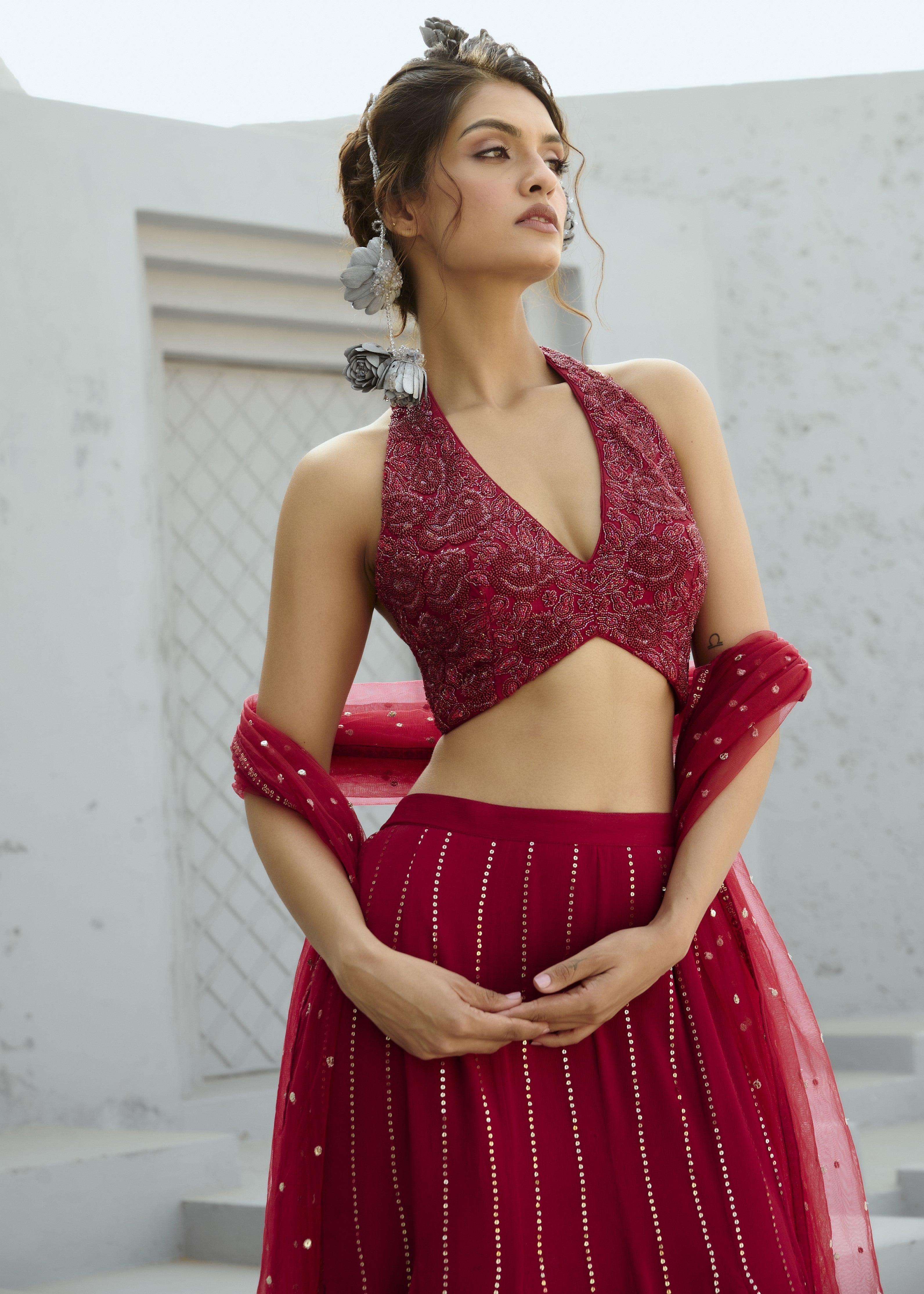 Aura Red Skirt