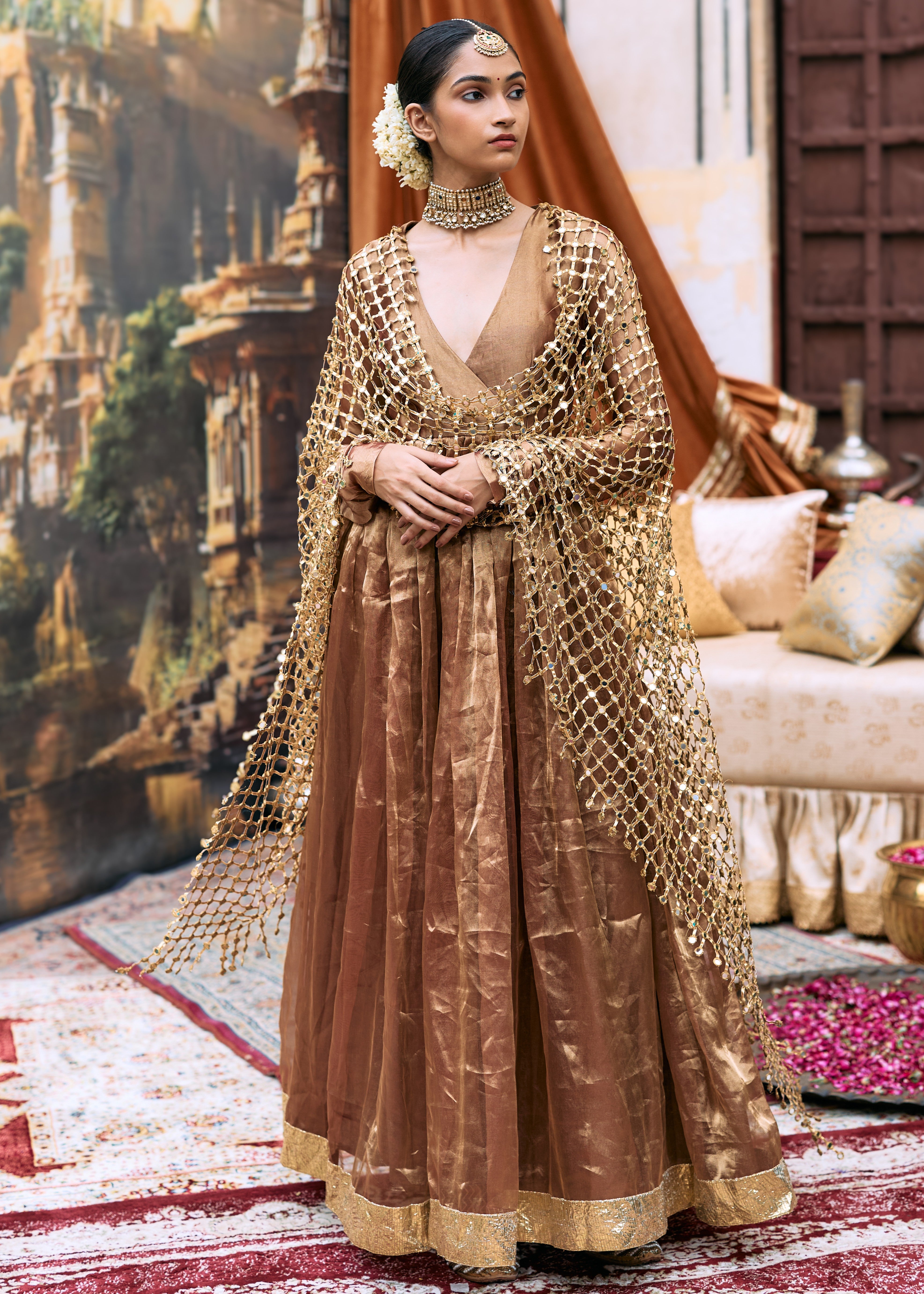 Kanthi Anarkali And Sheeshya Veil Set