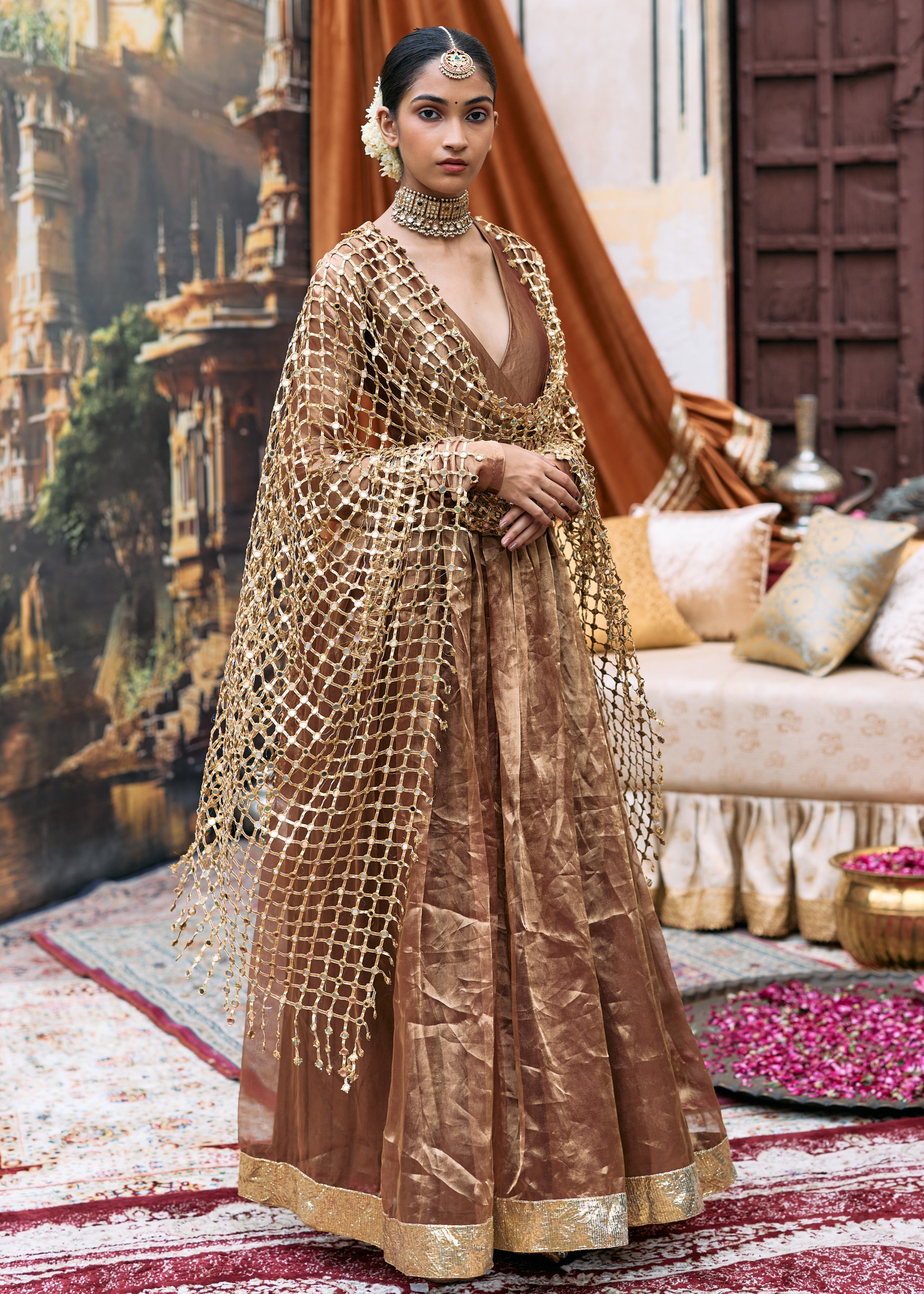 Kanthi Anarkali And Sheeshya Veil Set