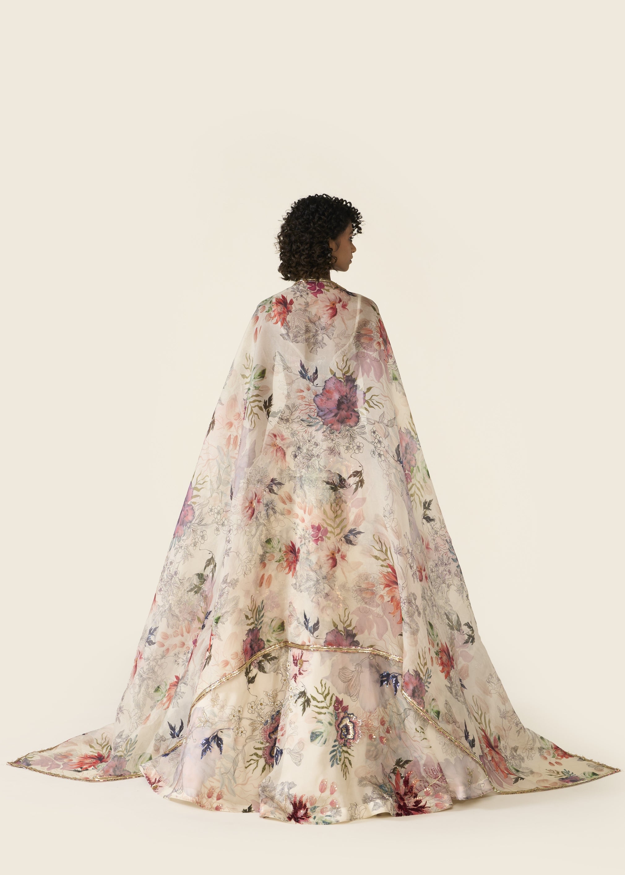 Ivory Printed Lehenga Set