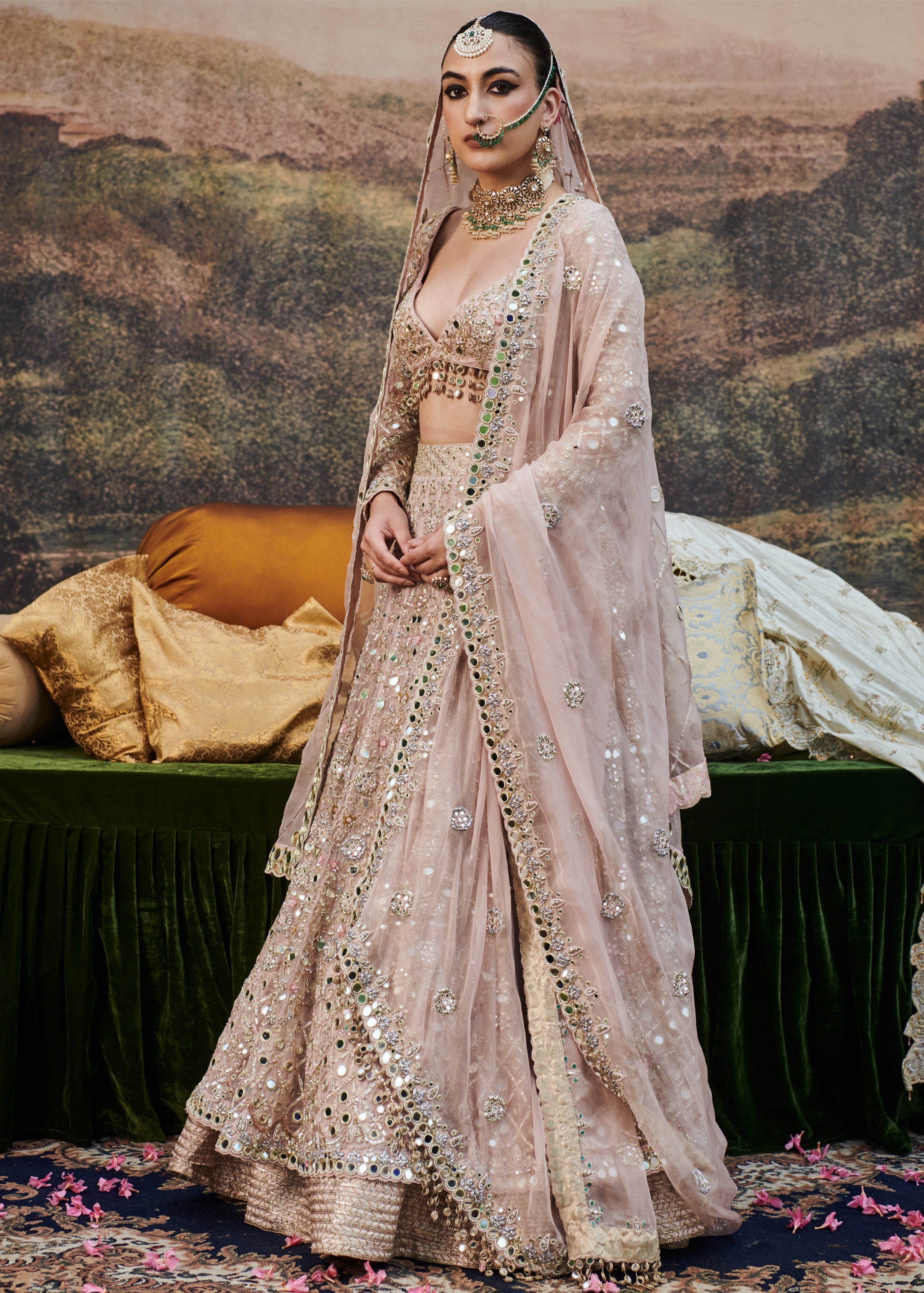 Rang De Gulaab Lehenga and Veil