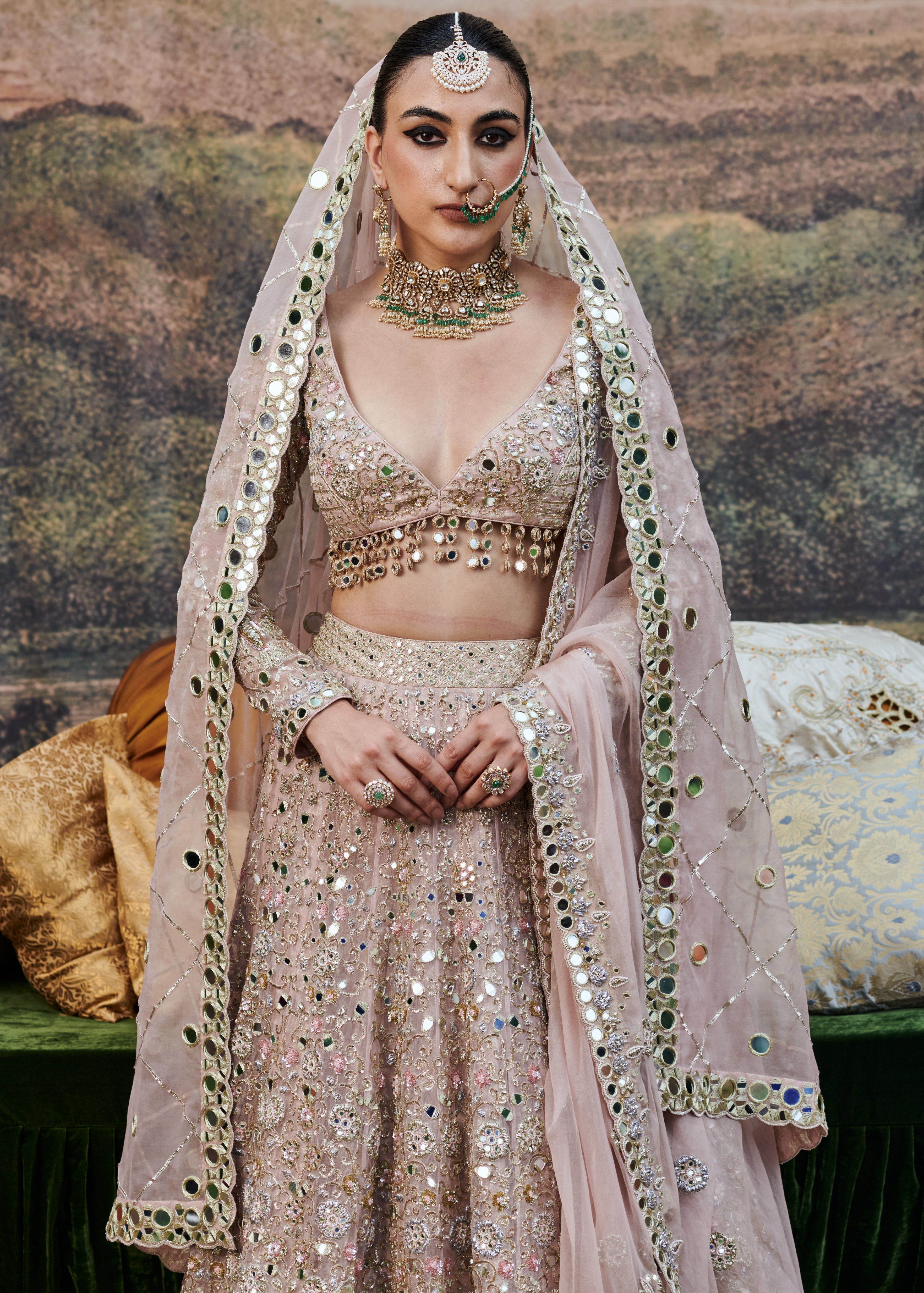Rang De Gulaab Lehenga and Veil